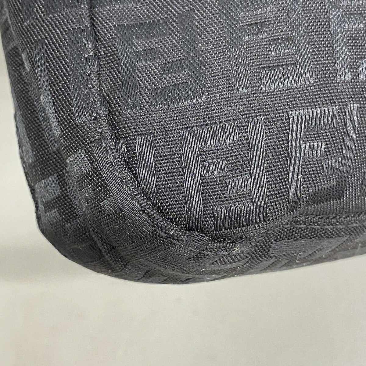 Fendi Black Nylon Canvas Handbag (Pre-Owned)