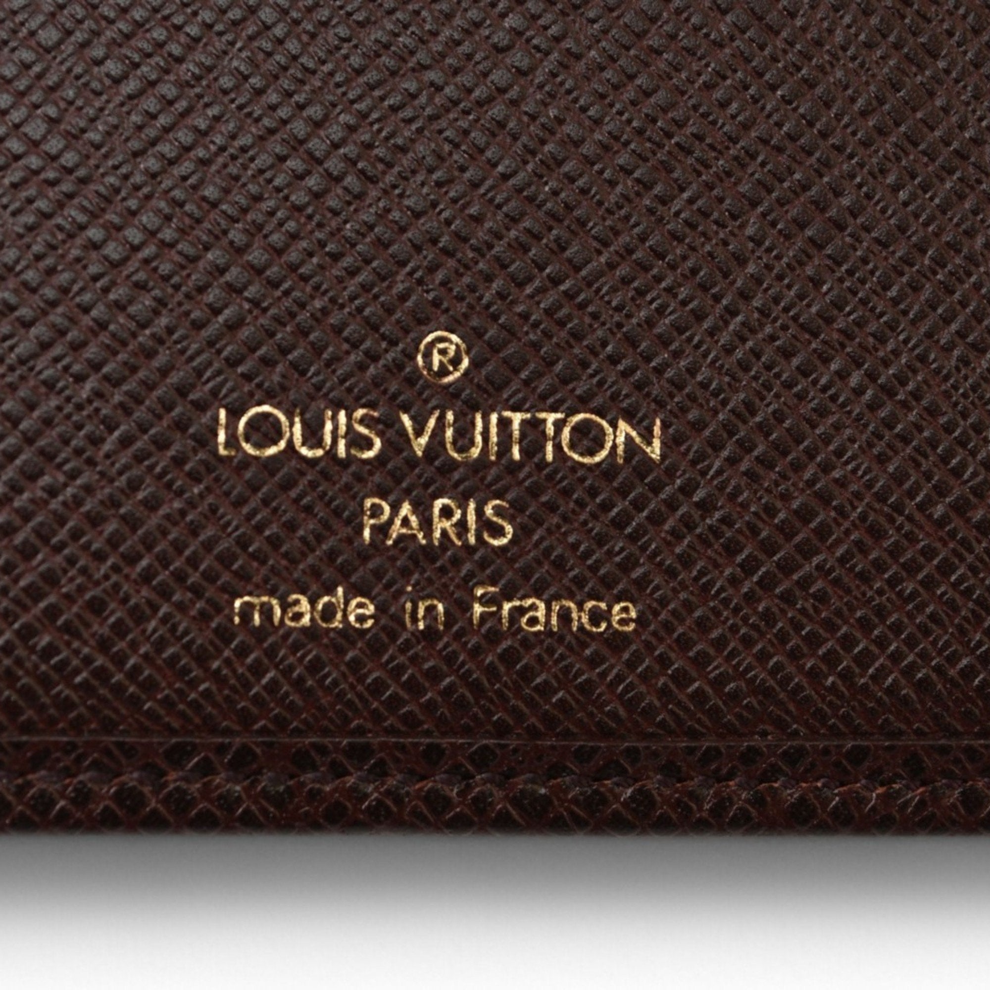 Louis Vuitton Acajou Leather Long Bill Wallet (Bi-Fold) (Pre-Owned)