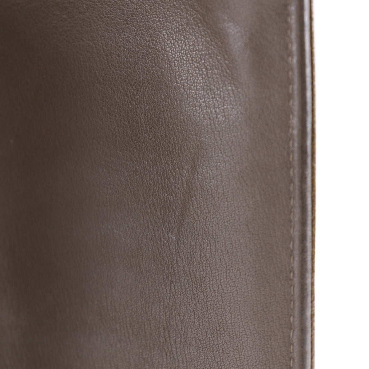Chanel Bronze Leather Long Wallet (Bi-Fold) (Pre-Owned)