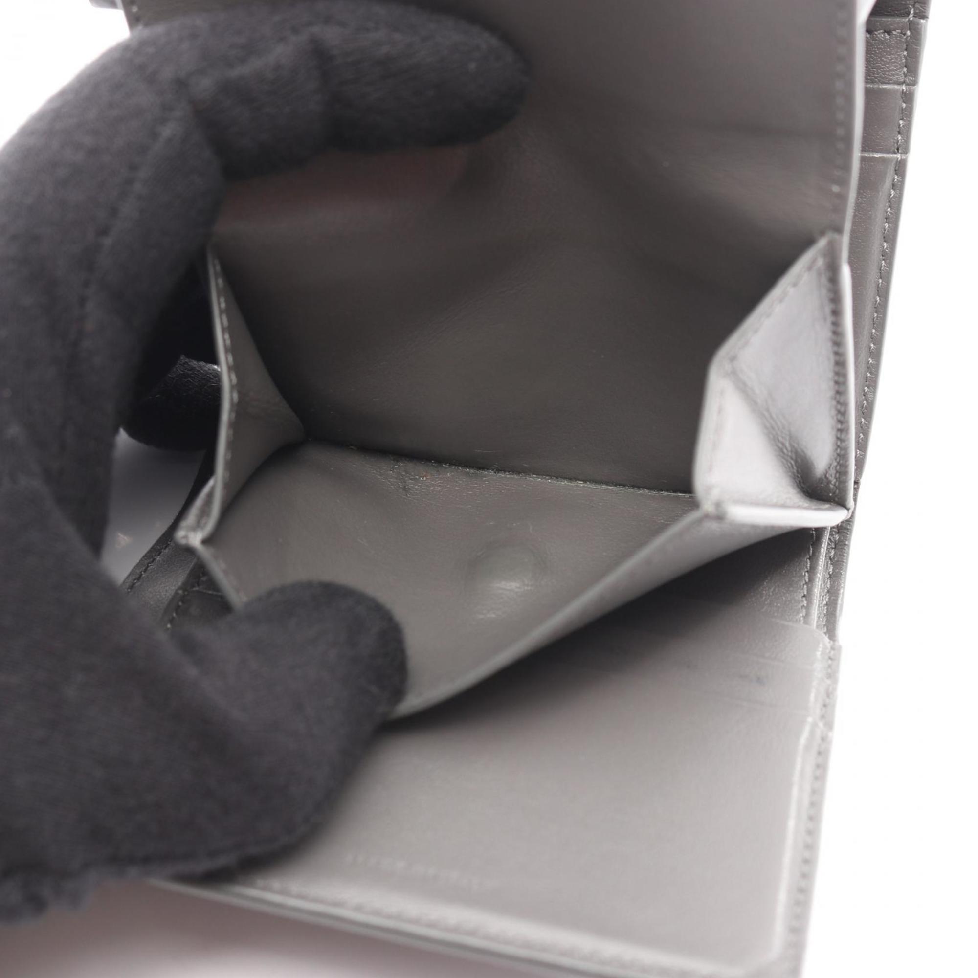 Celine Gray Leather Wallet (Tri-Fold) (Pre-Owned)
