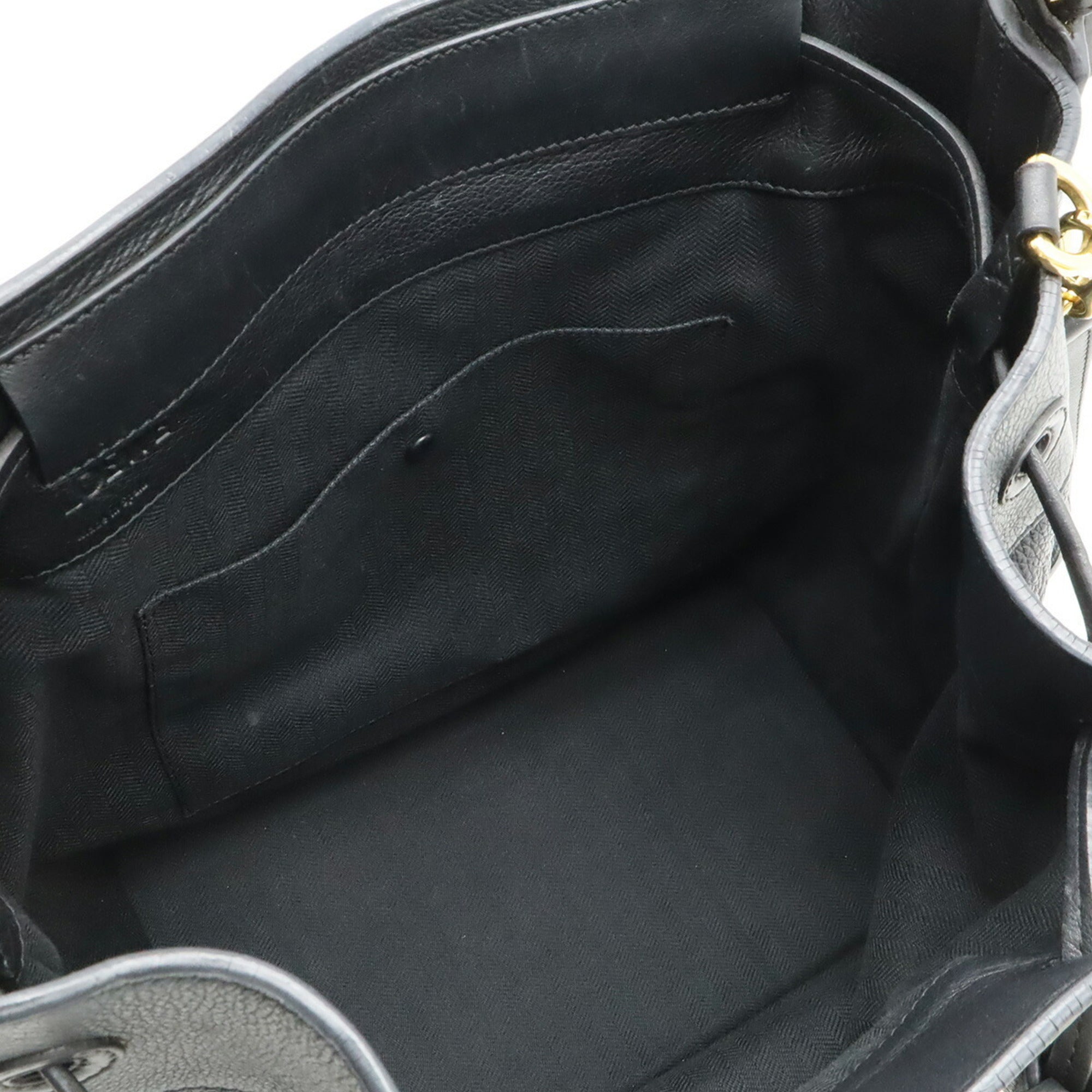Loewe Black Leather Handbag Shoulder Bag (Pre-Owned)