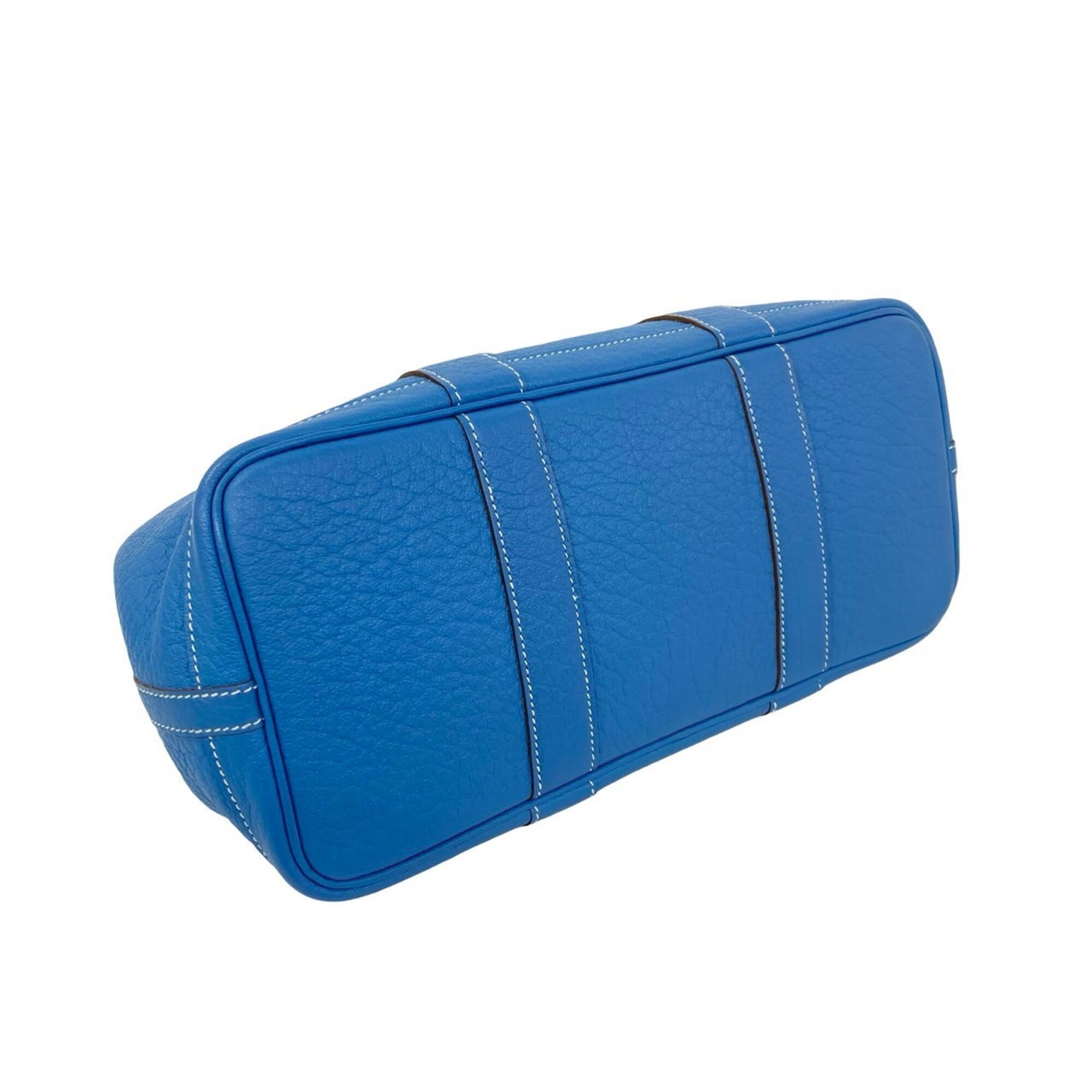 Hermes Blue Buffalo Leather Handbag (Pre-Owned)