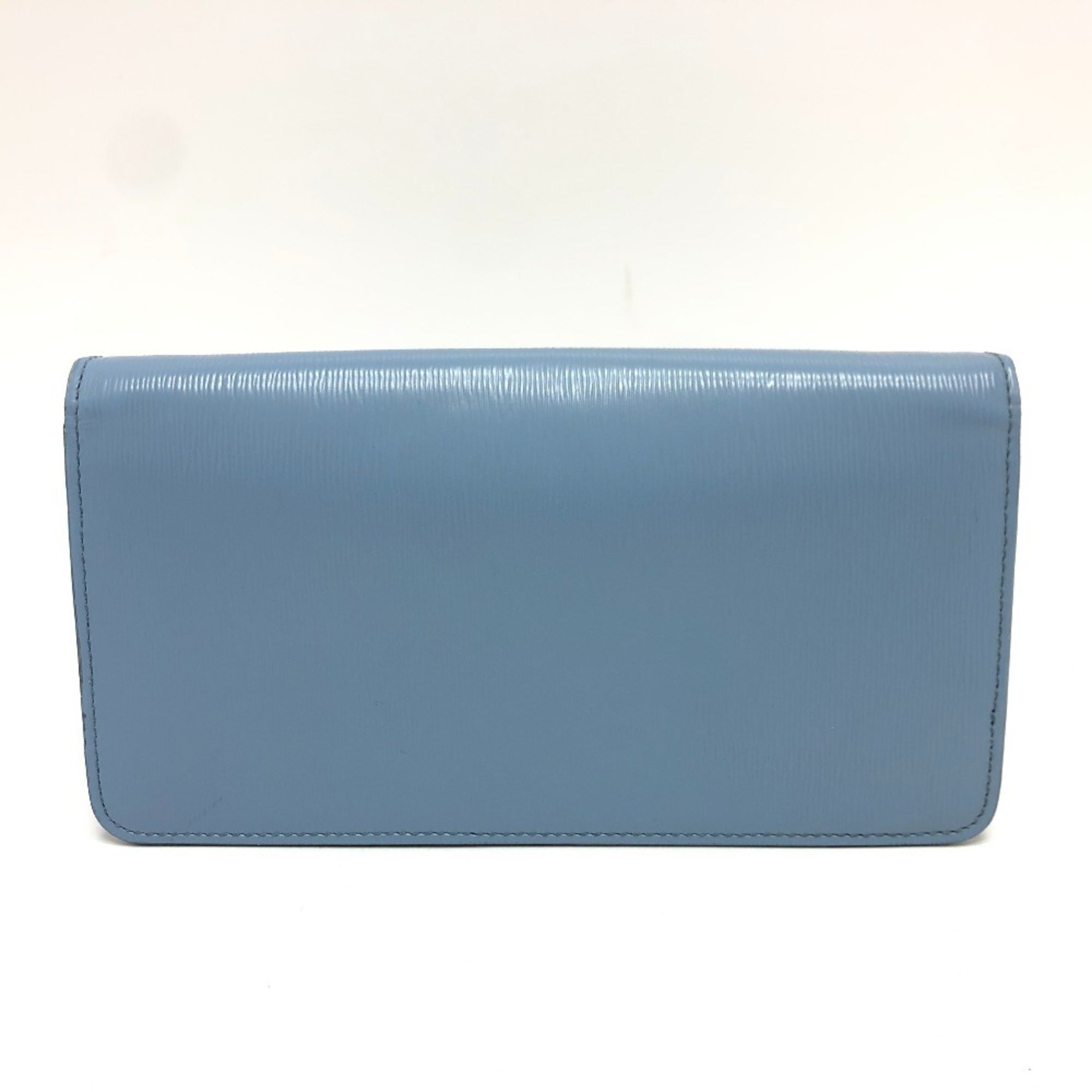 Prada Blue Leather Shoulder Bag (Pre-Owned)