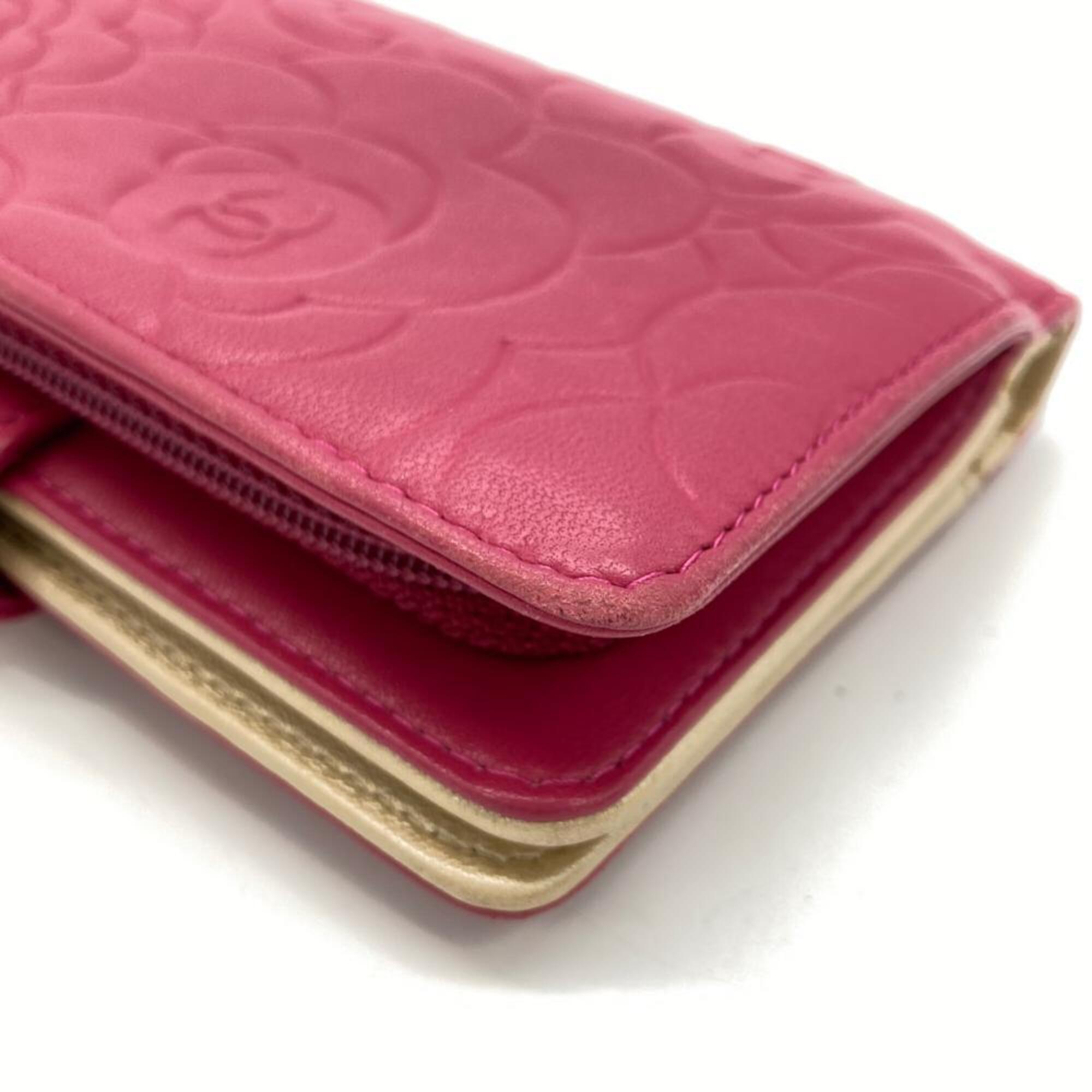 Chanel Black Pink Wallet (Bi-Fold) (Pre-Owned)