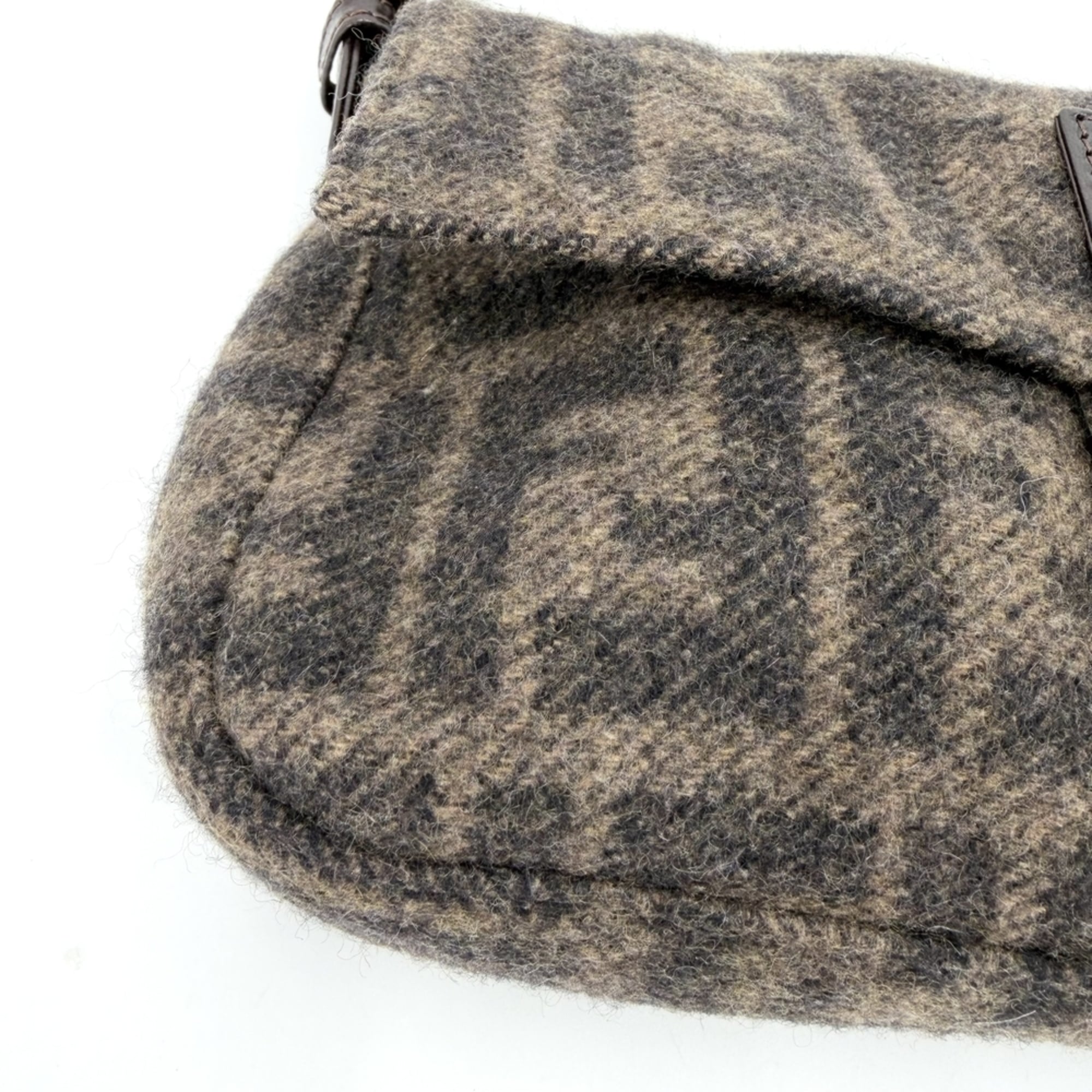 Fendi Brown Wool Handbag (Pre-Owned)