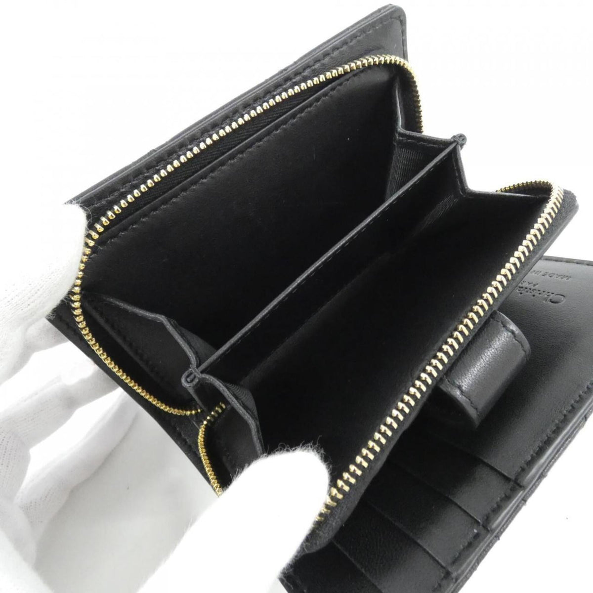 Christian Dior Black Leather Wallet (Bi-Fold) (Pre-Owned)