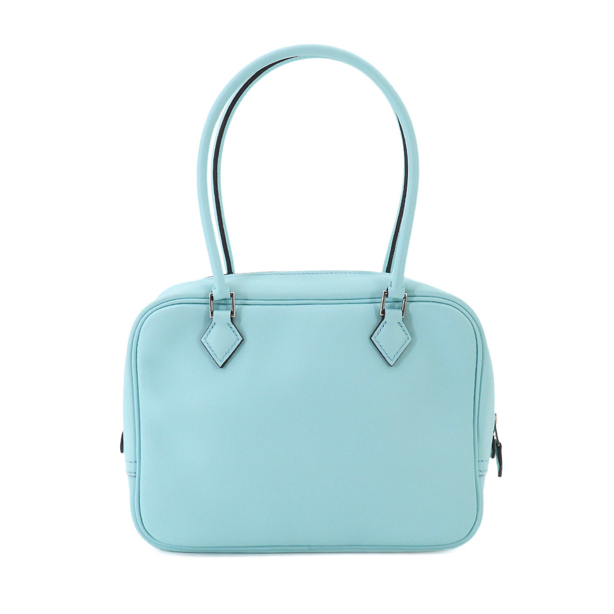 Hermes Blue Zephyr Swift Leather Handbag (Pre-Owned)
