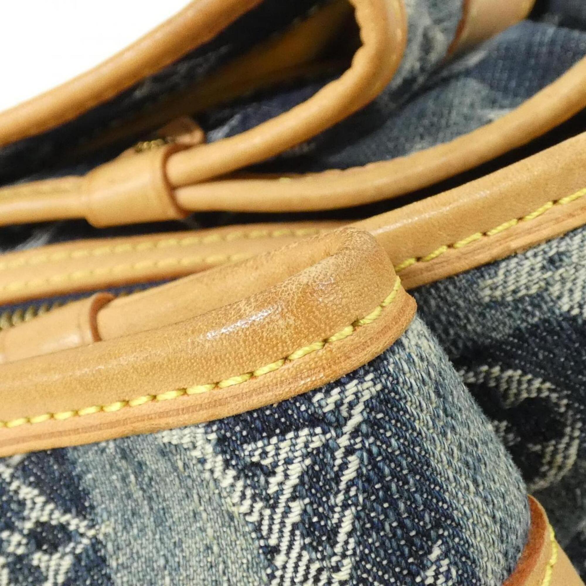 Louis Vuitton Monogram Denim Blue Denim Canvas Shoulder Bag (Pre-Owned)