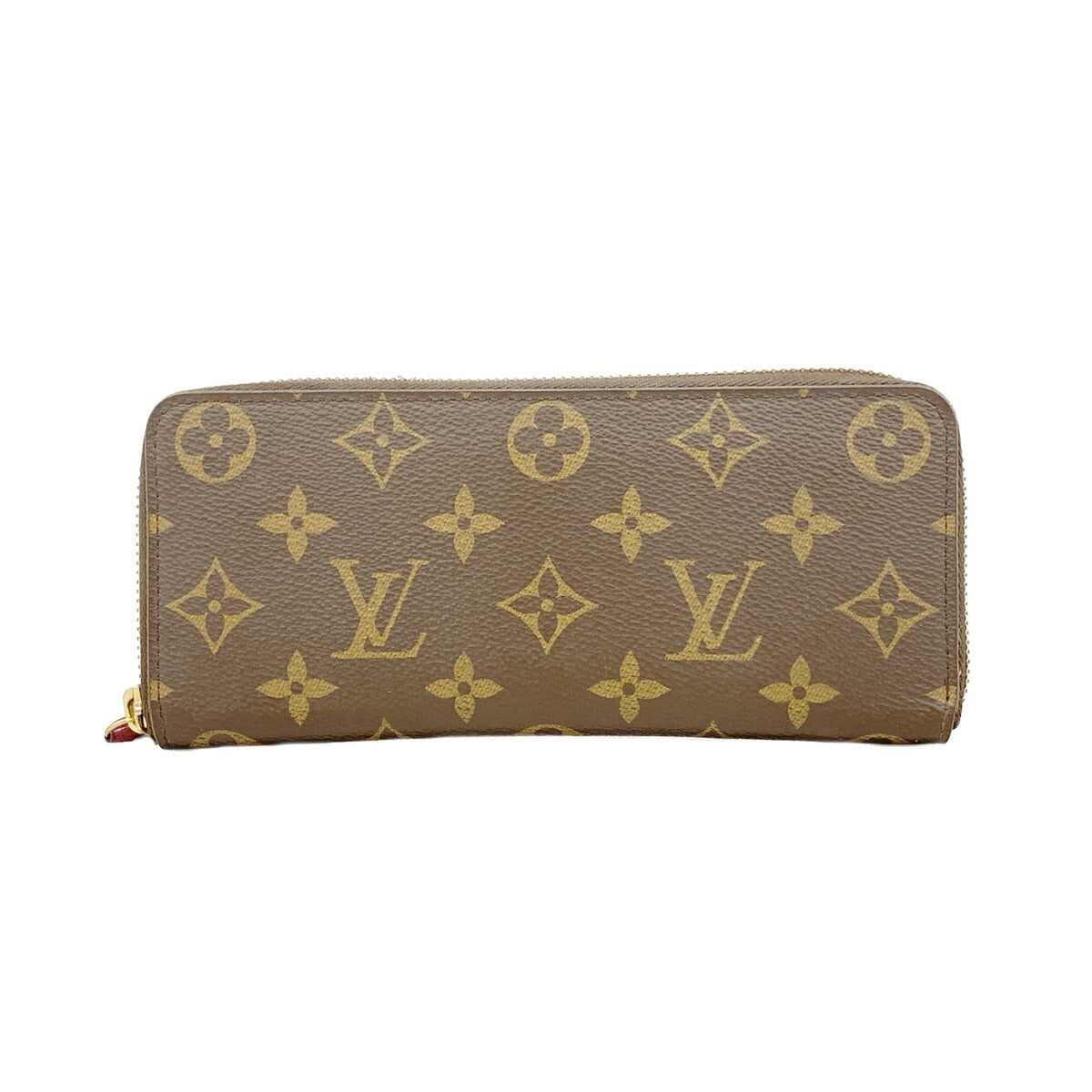 Louis Vuitton Brown Fuchsia Long Wallet (Bi-Fold) (Pre-Owned)