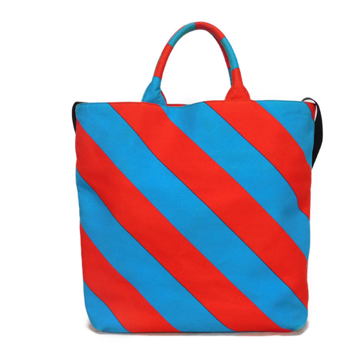 Miu Miu Blue Cotton Tote Bag (Pre-Owned)