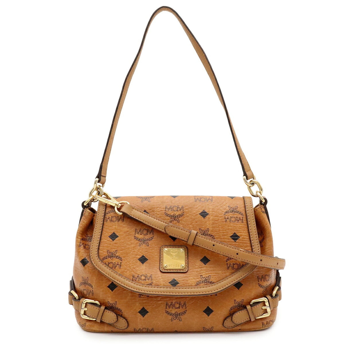 Mcm Brown Pvc Leather Shoulder Bag (Pre-Owned)