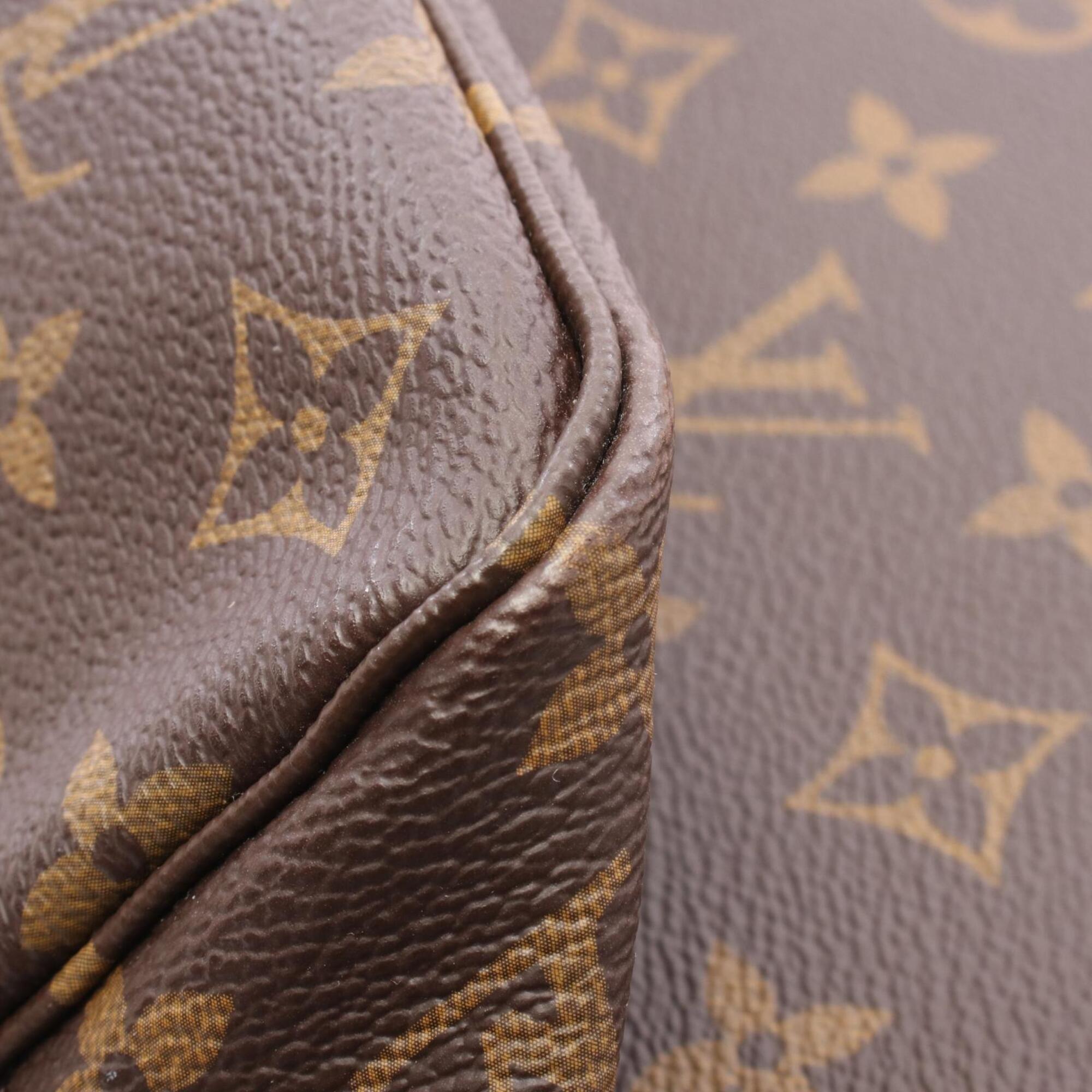 Louis Vuitton Brown Coated Canvas Pvc Monogram Leather Handbag Tote Bag (Pre-Owned)