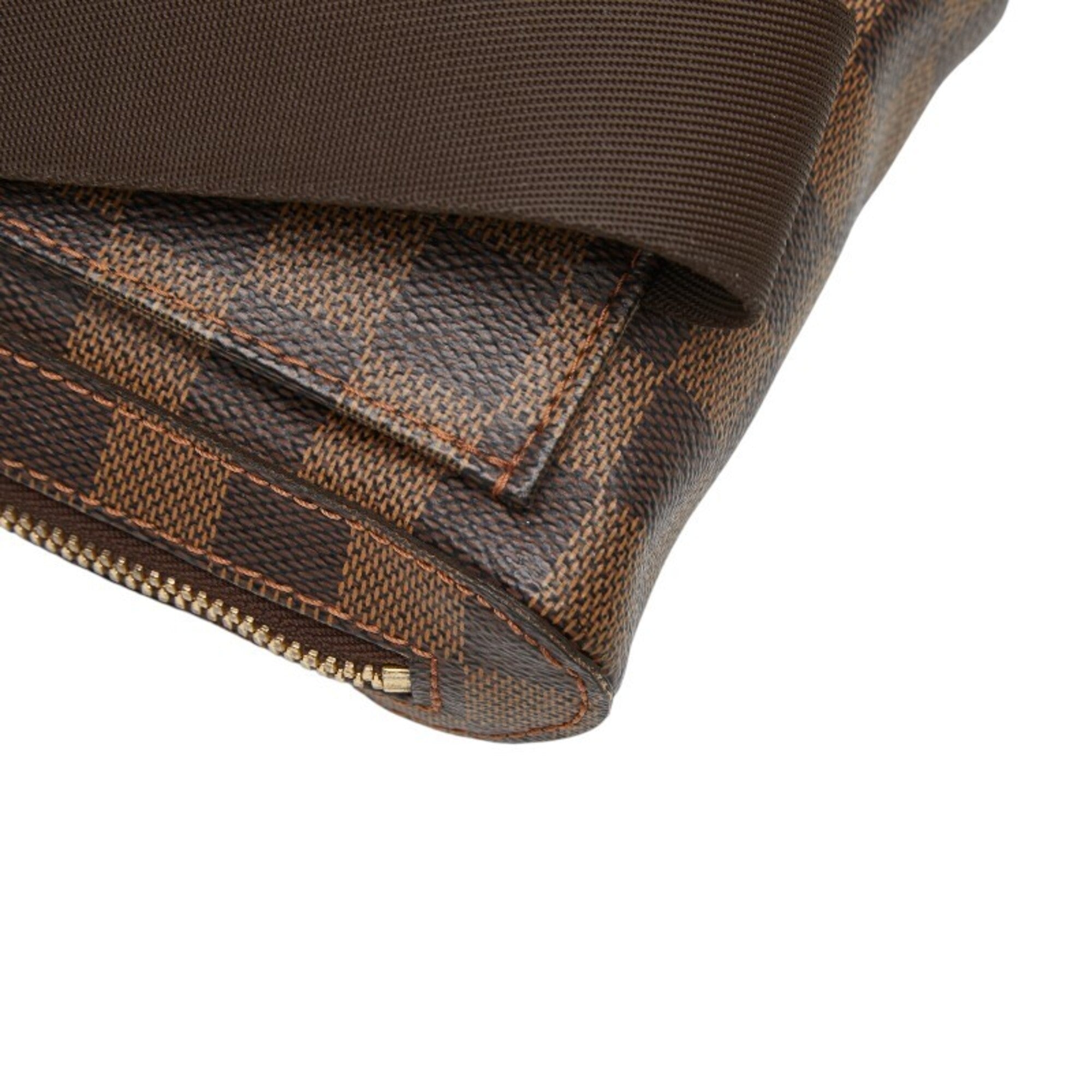 Louis Vuitton Damier Brown Pvc Leather Shoulder Bag Sling Bag (Pre-Owned)