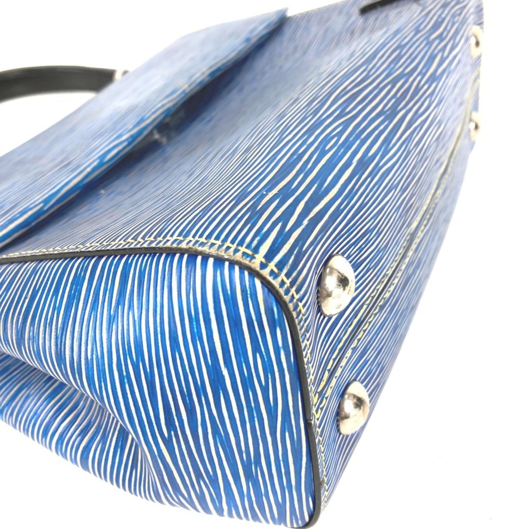 Louis Vuitton Blue Epi Leather Handbag Shoulder Bag (Pre-Owned)