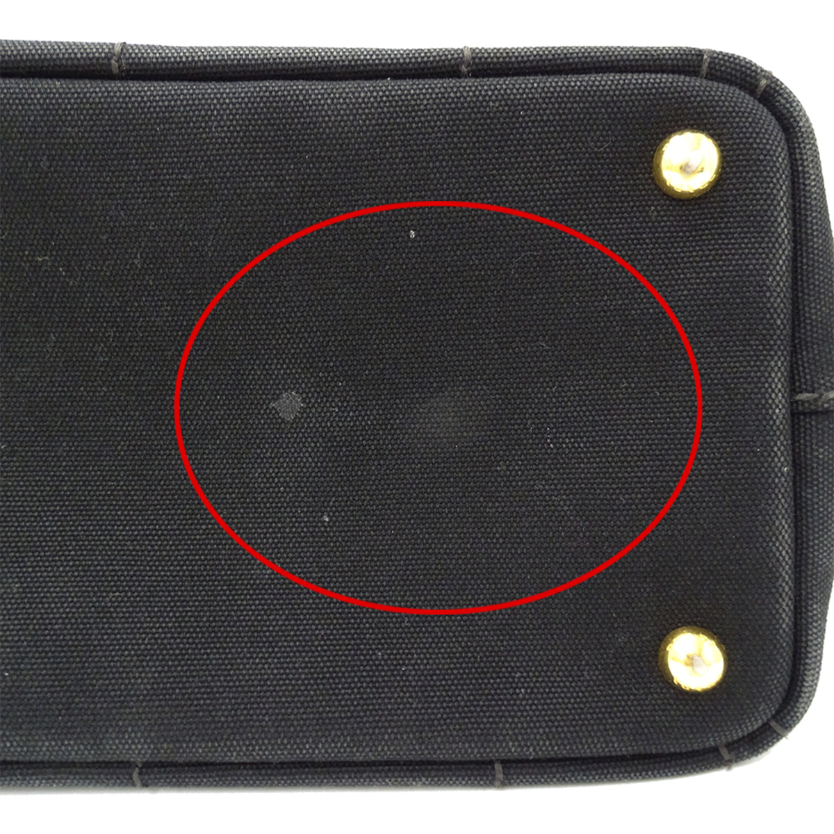 Prada Canapa Black Canvas Handbag (Pre-Owned)