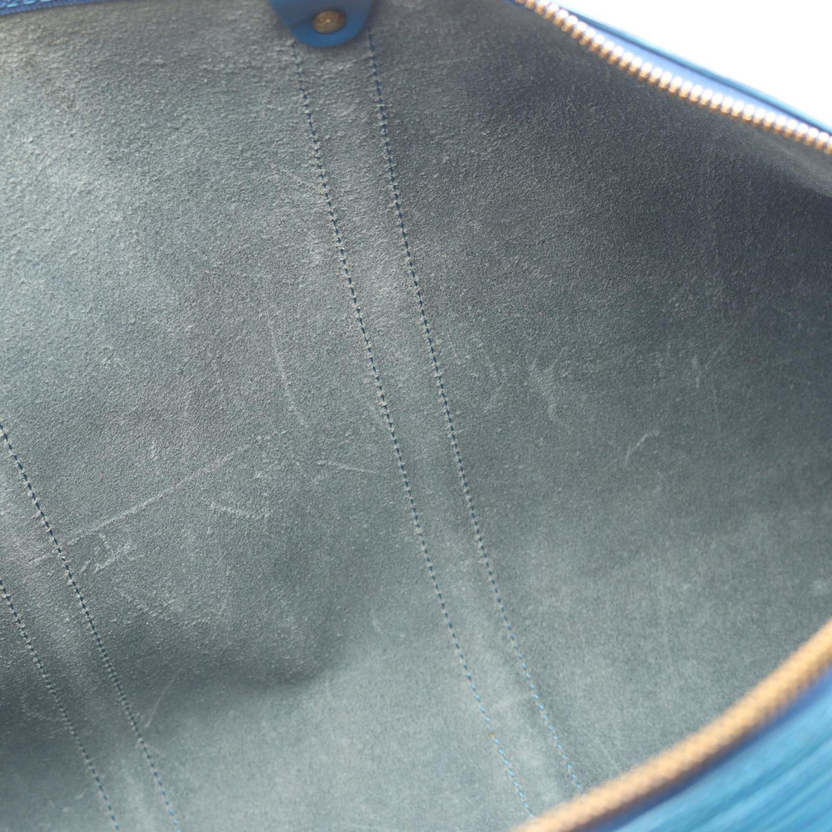 Louis Vuitton Blue Toledo Blue Epi Leather Boston Bag Handbag (Pre-Owned)
