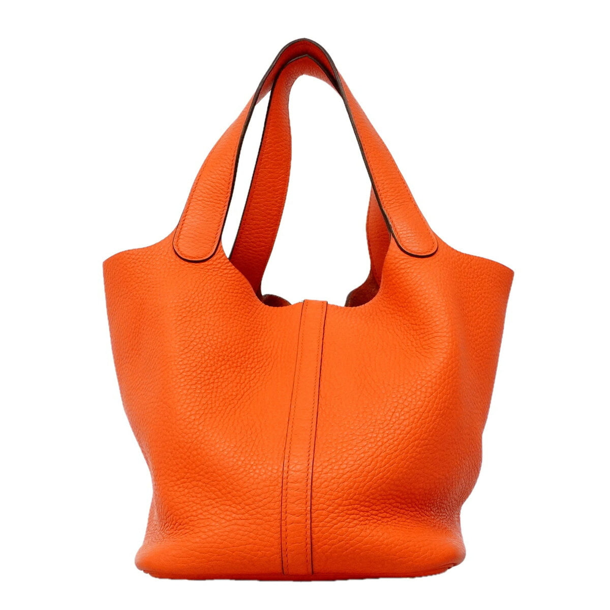 Hermes Capucine Taurillon Clemence Leather Handbag (Pre-Owned)