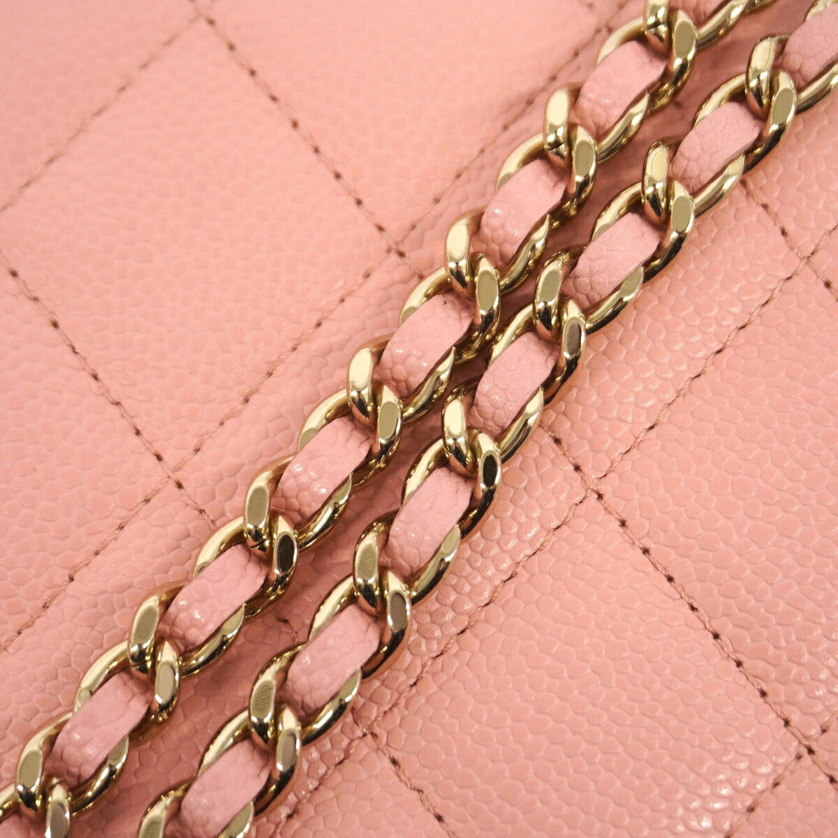 Chanel Pink Grained Calfskin Vanity Bag (Pre-Owned)