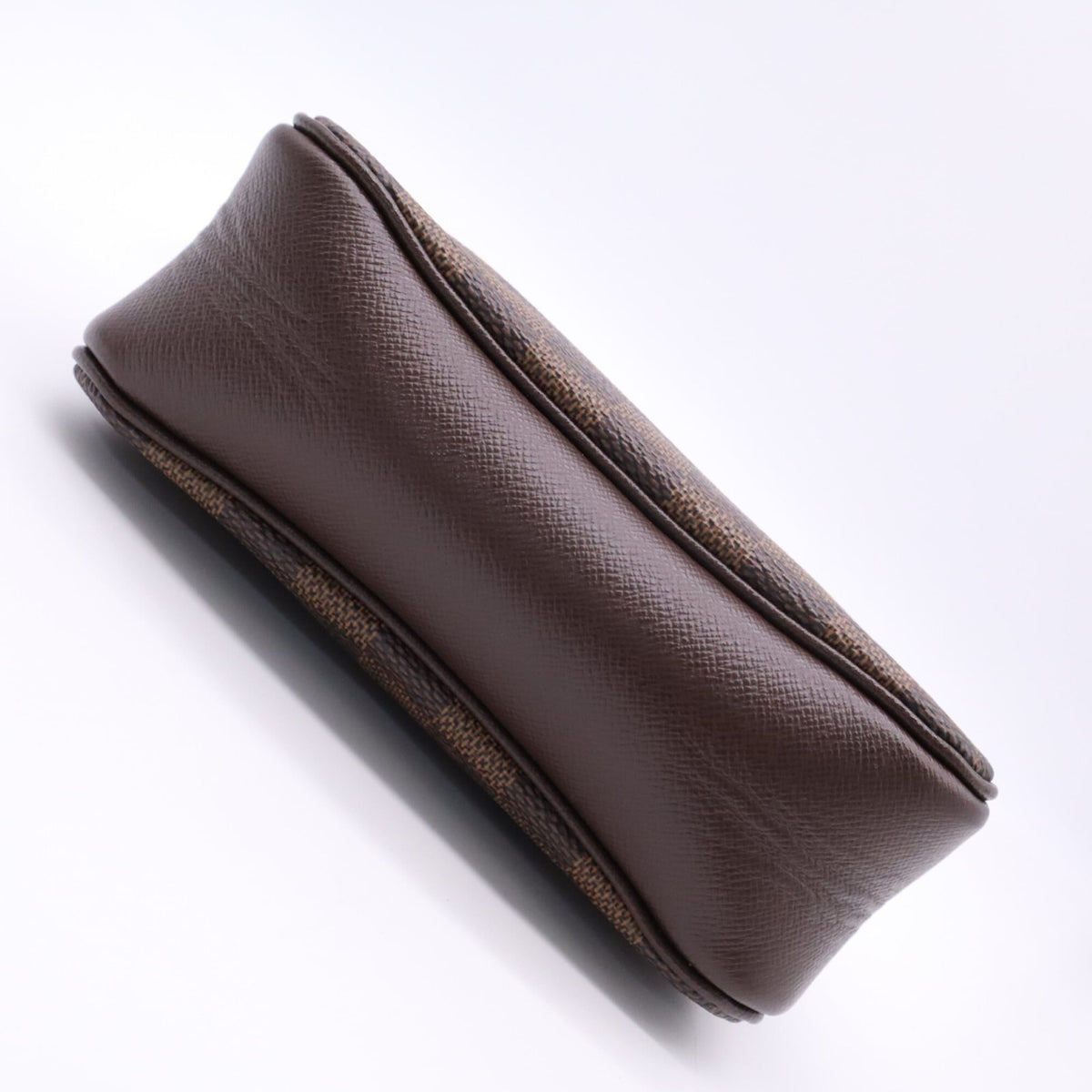 Louis Vuitton Beige Brown Coated Canvas Leather Handbag (Pre-Owned)