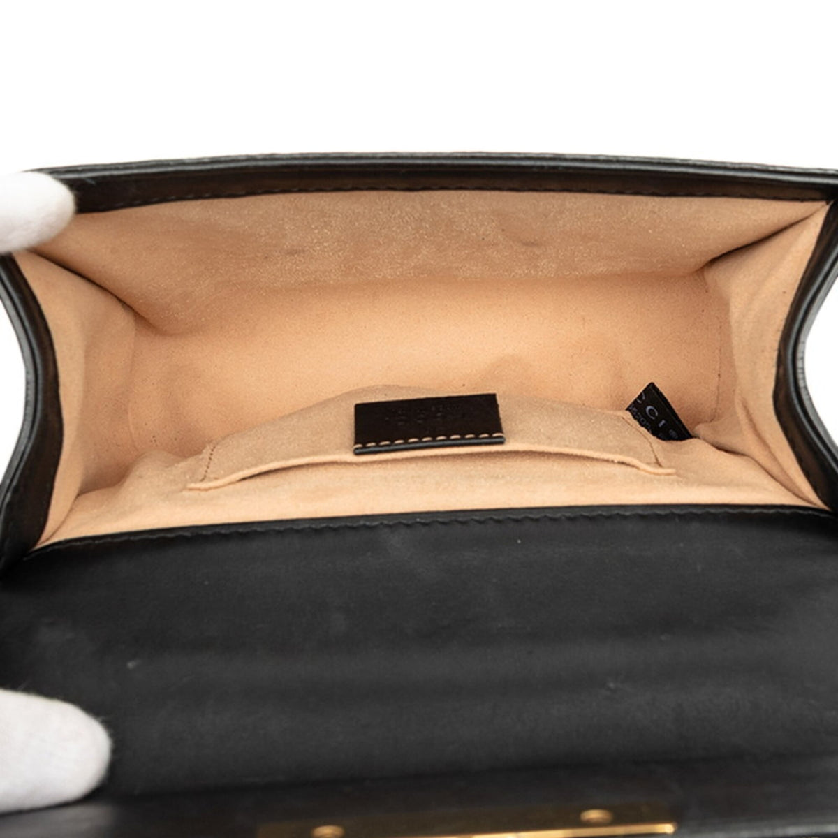 Gucci Padlock Beige Pvc Leather Handbag Shoulder Bag (Pre-Owned)