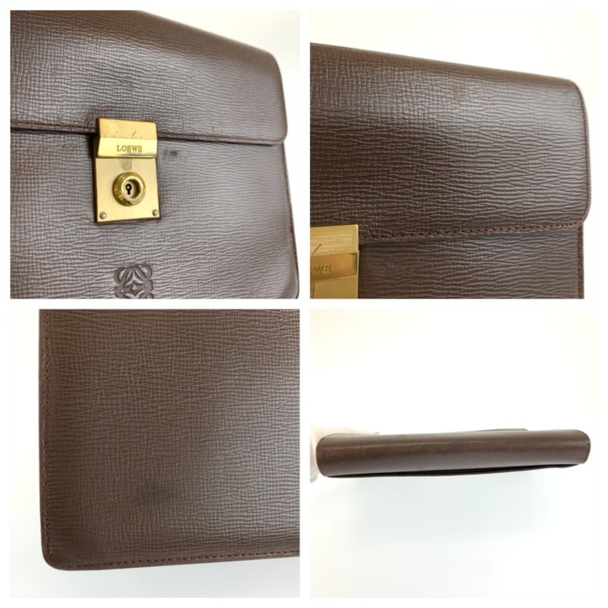 Loewe Brown Leather Clutch Bag (Pre-Owned)