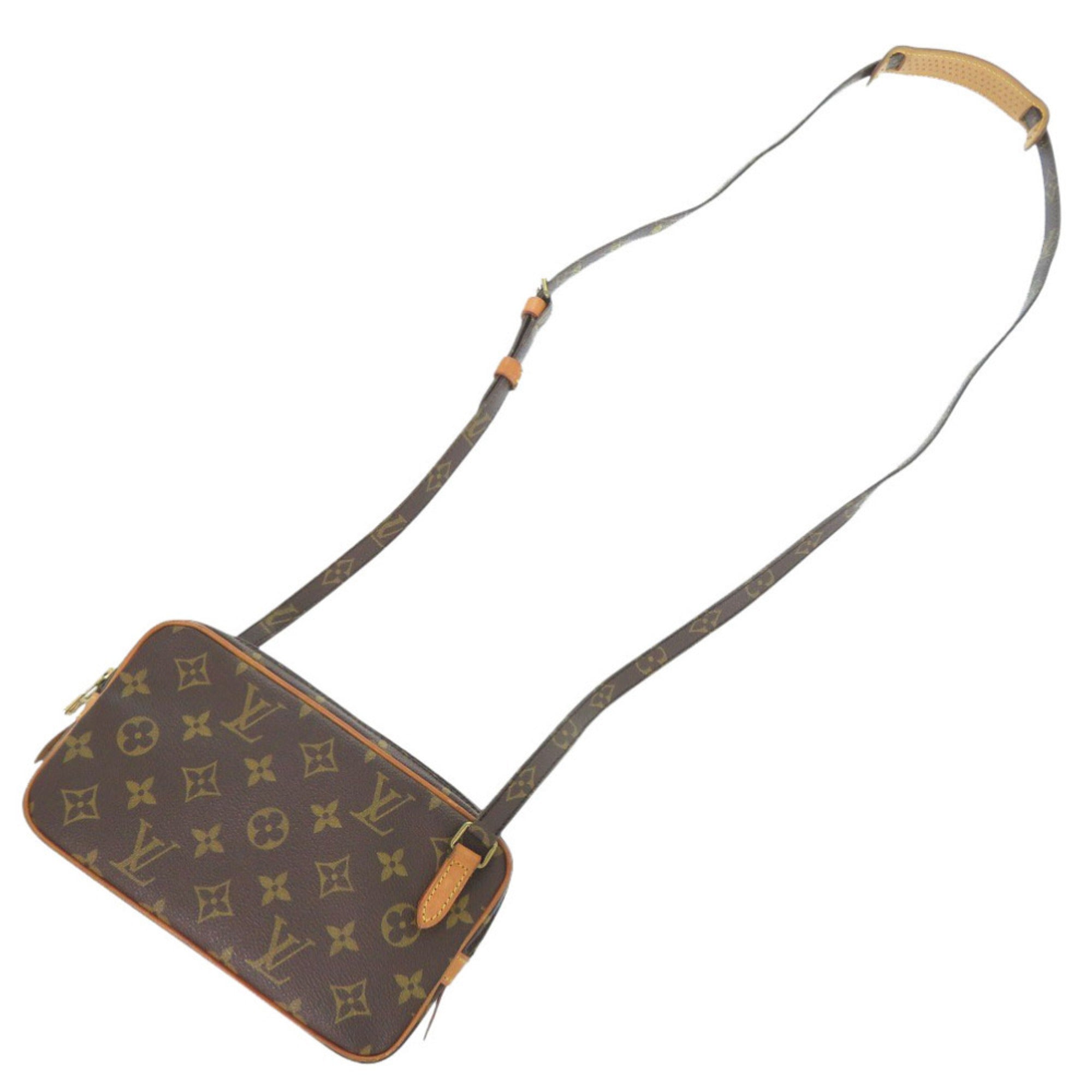 Louis Vuitton Brown Monogram Canvas Shoulder Bag (Pre-Owned)
