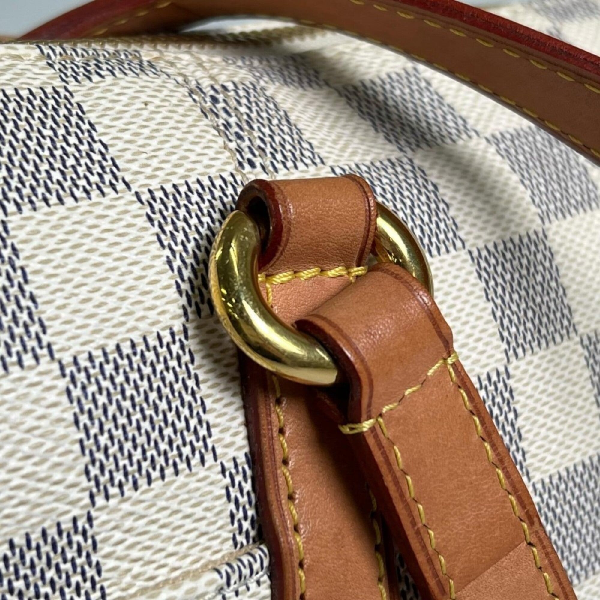 Louis Vuitton Ivory Damier Azur Canvas Tote Bag (Pre-Owned)