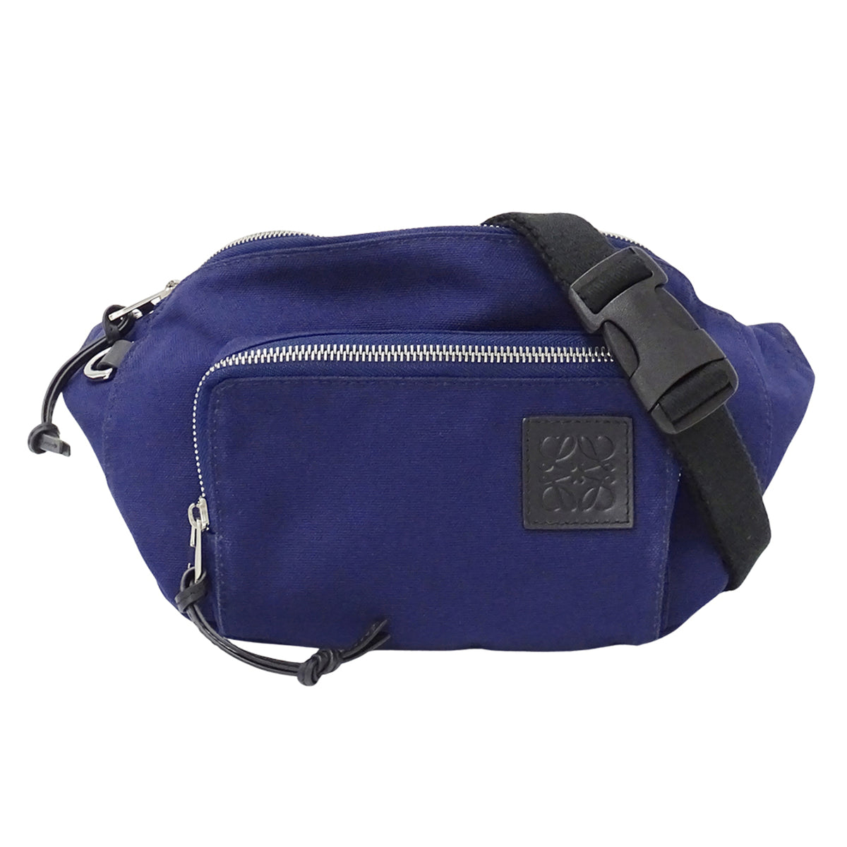Loewe Navy Canvas Sling Bag (Pre-Owned)