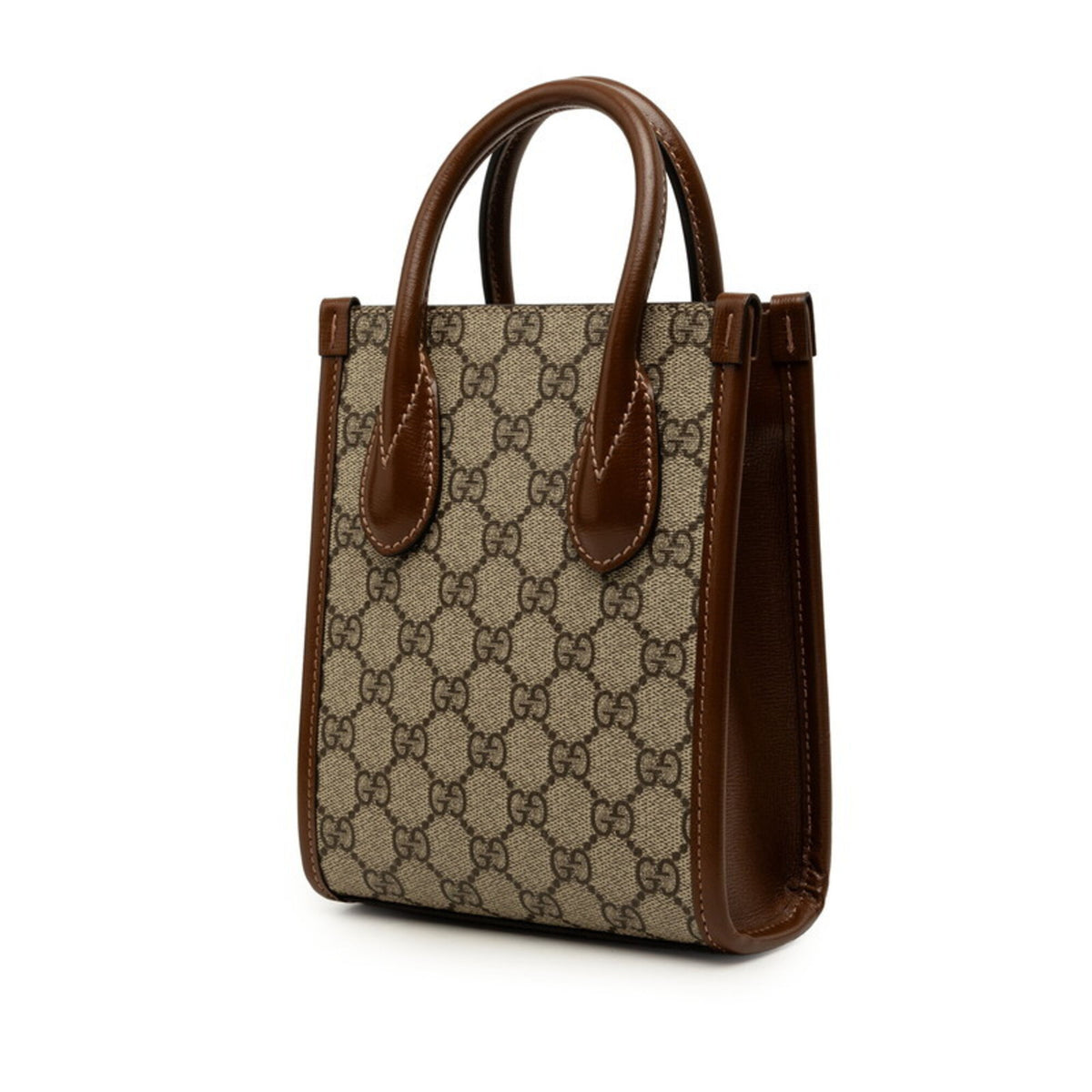 Gucci Beige Gg Supreme Handbag Shoulder Bag (Pre-Owned)