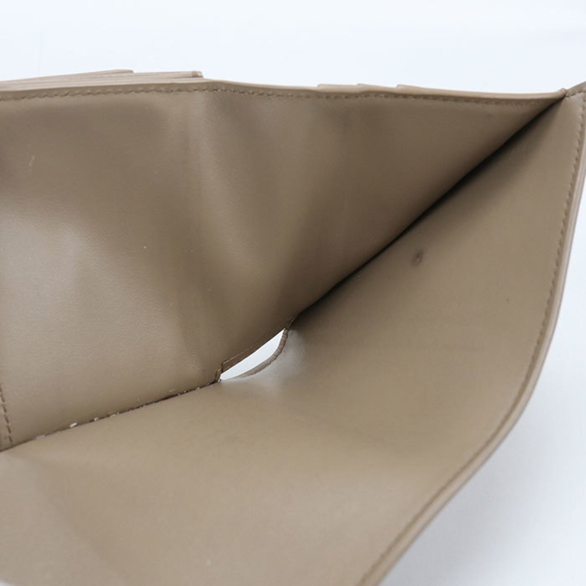 Celine Beige Leather Wallet (Tri-Fold) (Pre-Owned)