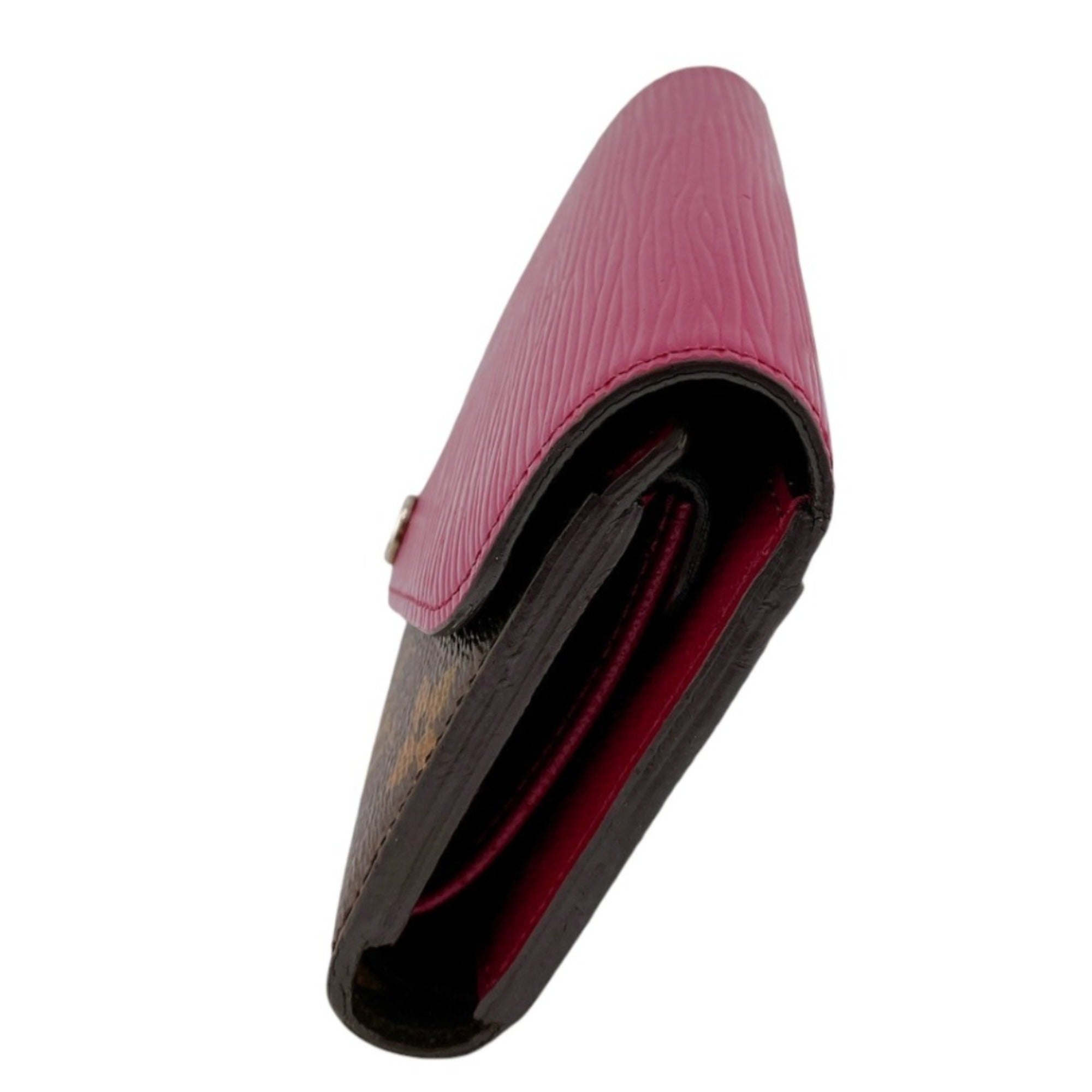 Louis Vuitton Monogram Fuchsia Monogram Epi Leather Wallet (Tri-Fold) (Pre-Owned)