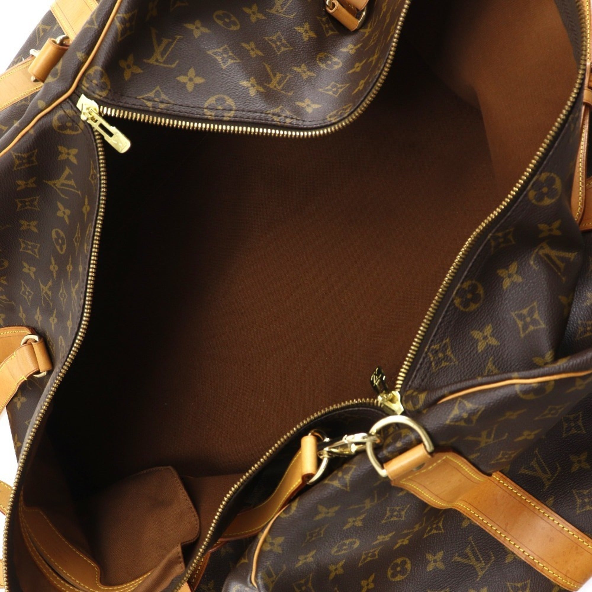 Louis Vuitton Brown Monogram Canvas Boston Bag (Pre-Owned)