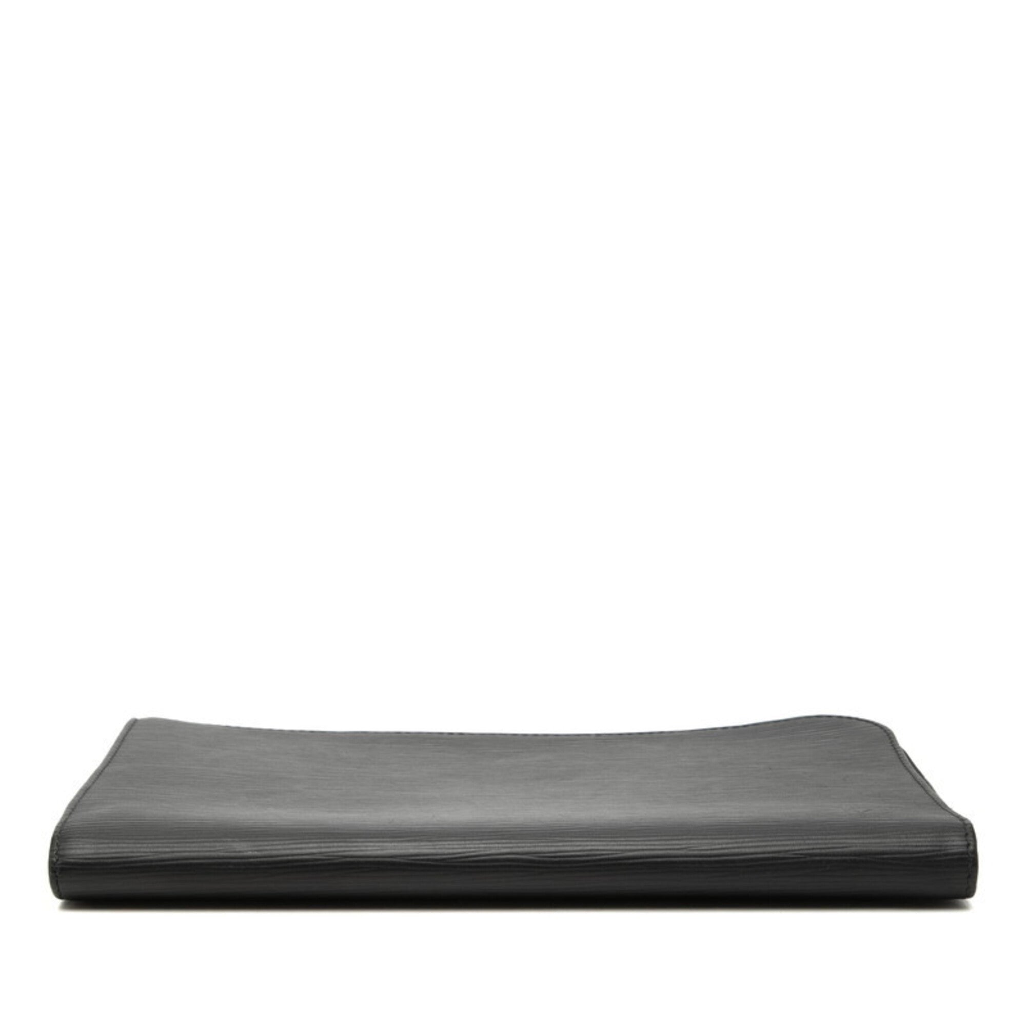 Louis Vuitton Black Noir Leather Clutch Bag Pochette (Pre-Owned)