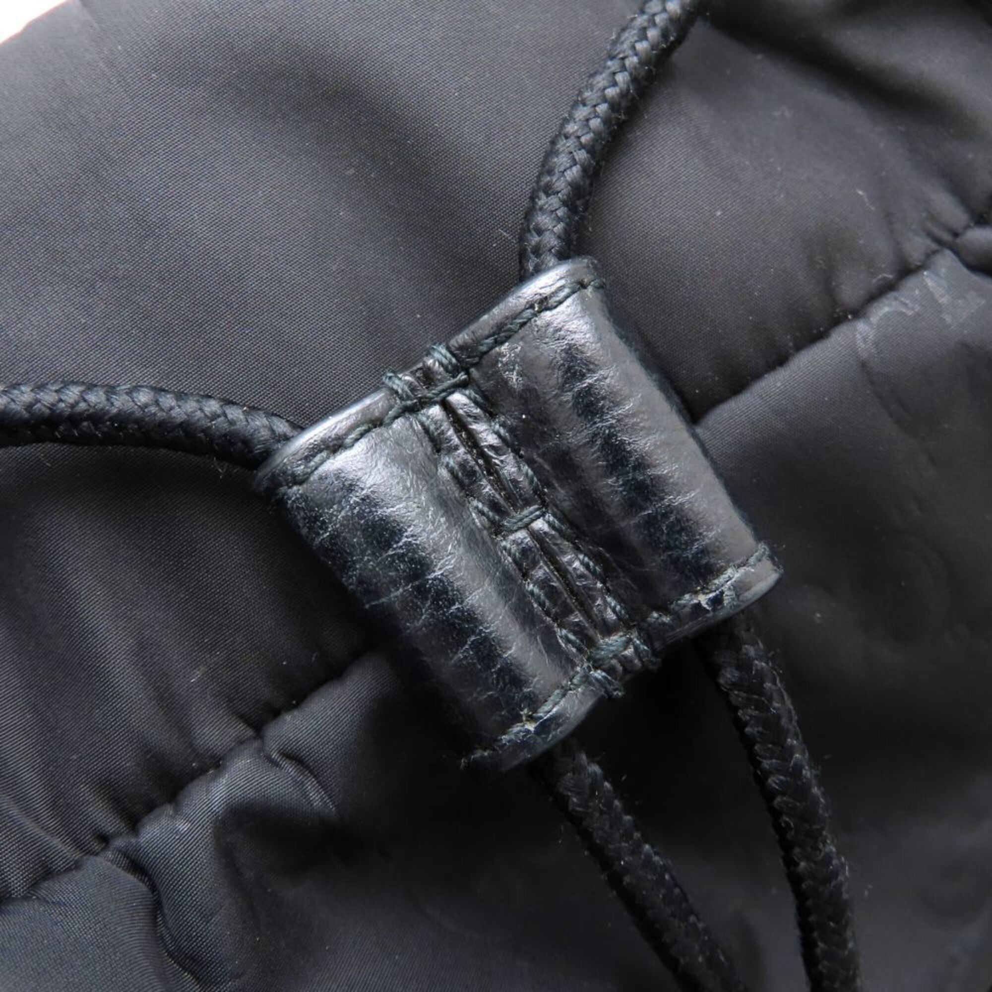 Gucci Black Nylon Leather Backpack (Pre-Owned)