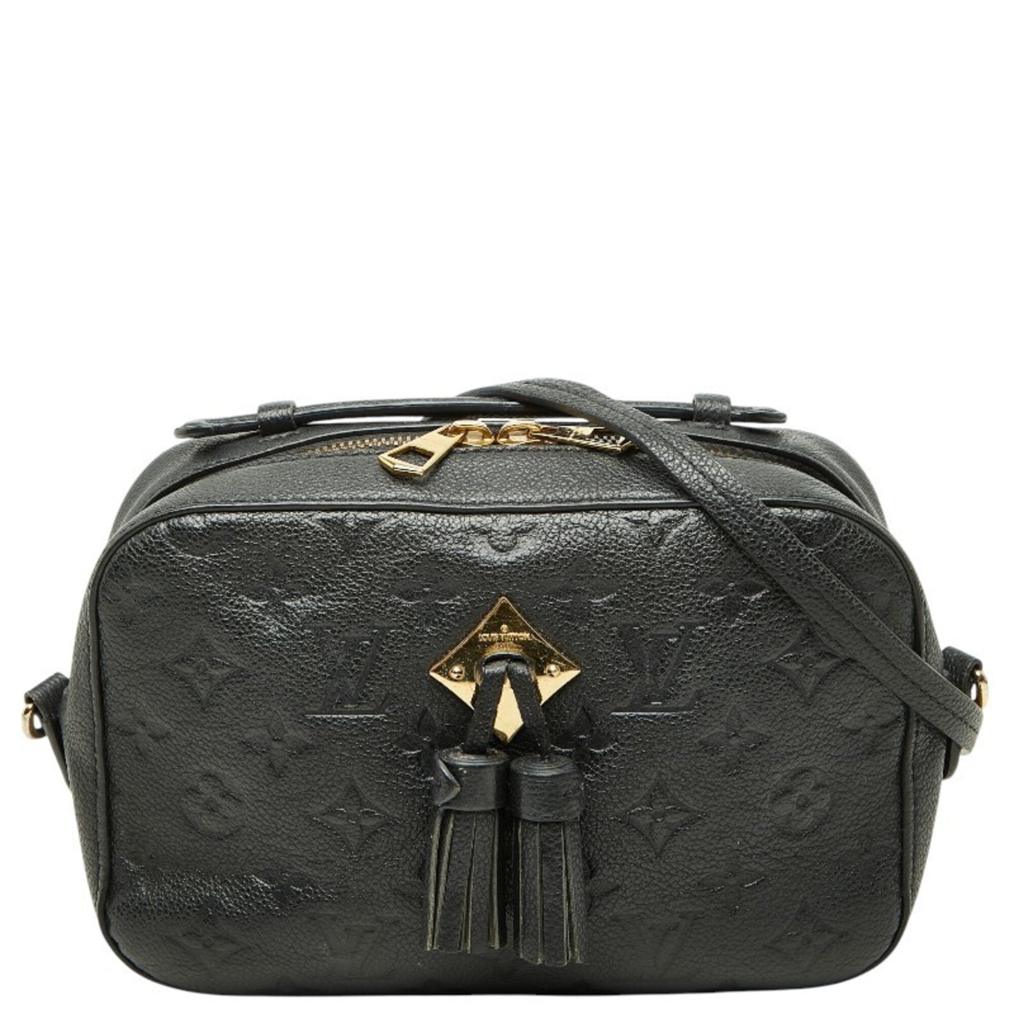 Louis Vuitton Black Noir Leather Shoulder Bag (Pre-Owned)