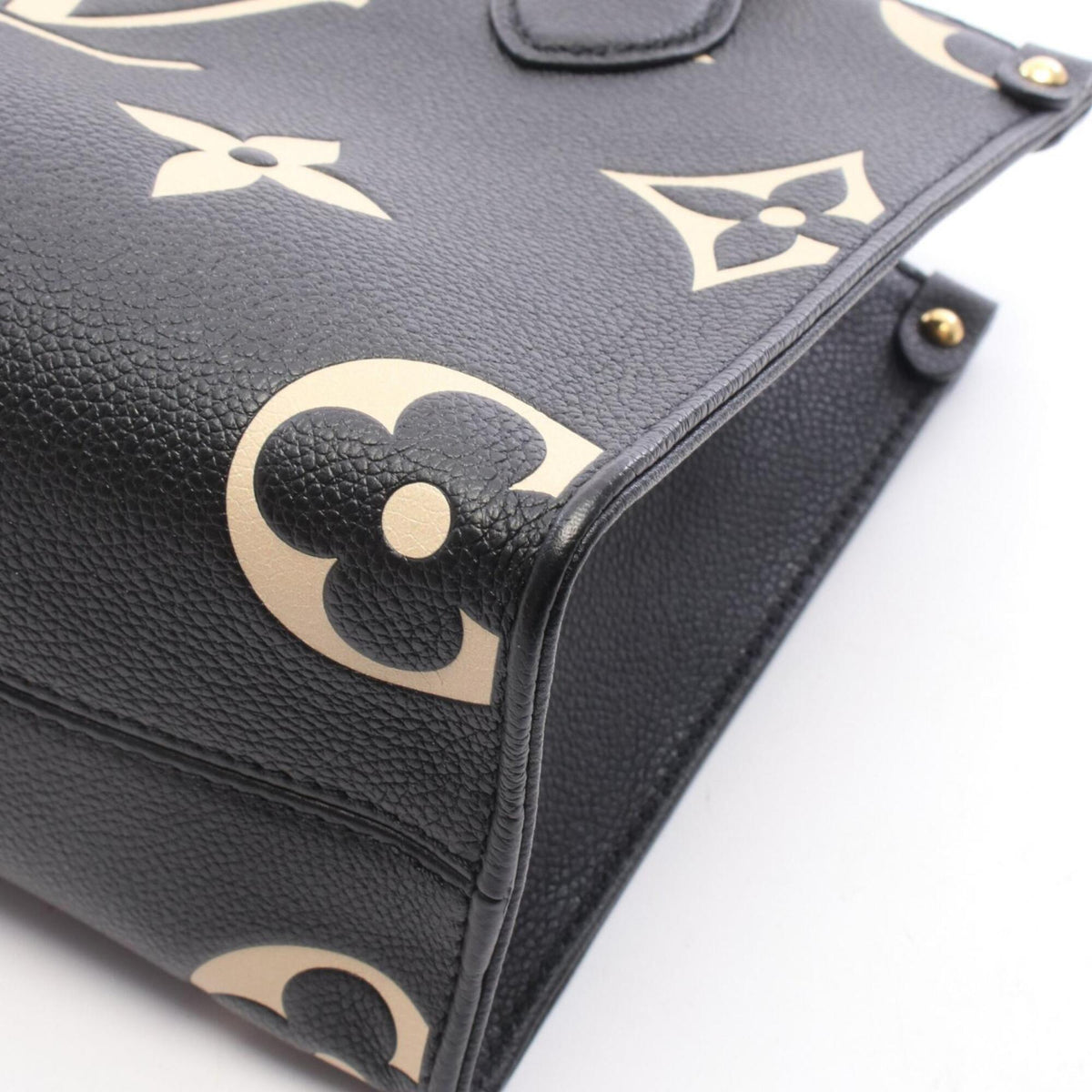 Louis Vuitton Beige Black Monogram Empreinte Handbag (Pre-Owned)