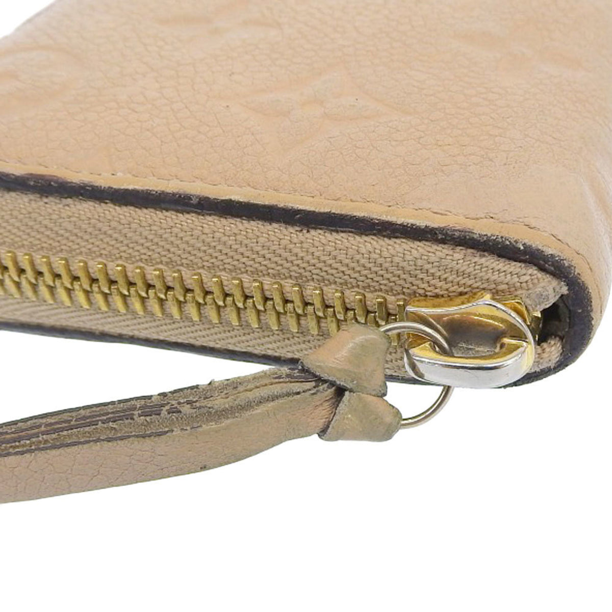 Louis Vuitton Monogram Empreinte Beige Dune Leather Long Wallet (Bi-Fold) (Pre-Owned)