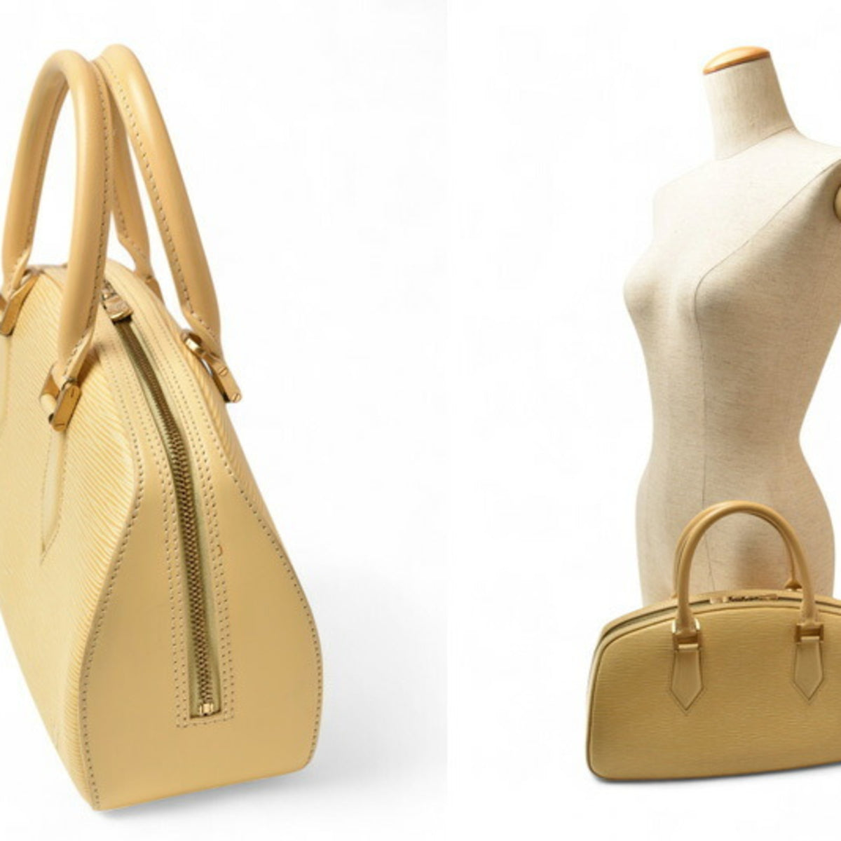 Louis Vuitton Yellow Epi Leather Handbag (Pre-Owned)
