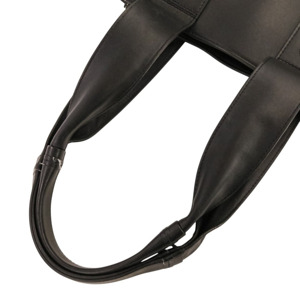 Chloé Black Leather Handbag Tote Bag (Pre-Owned)