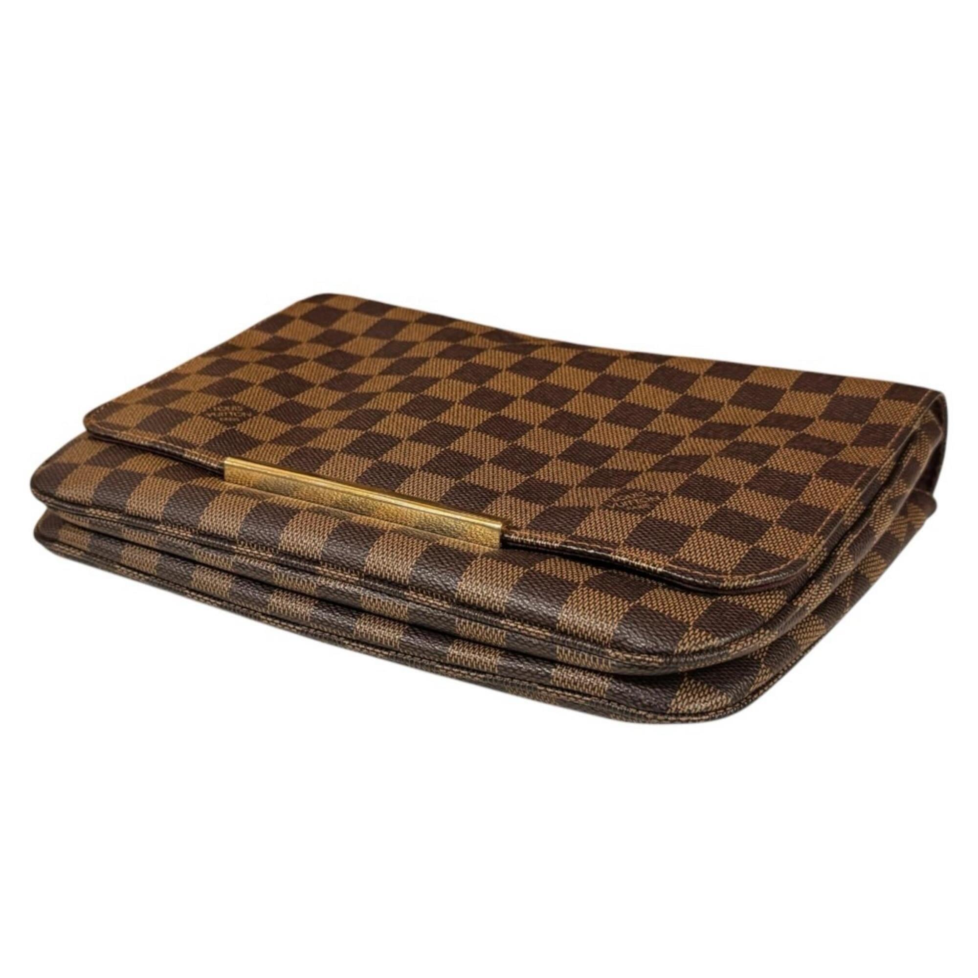 Louis Vuitton Damier Brown Damier Canvas Handbag Shoulder Bag (Pre-Owned)