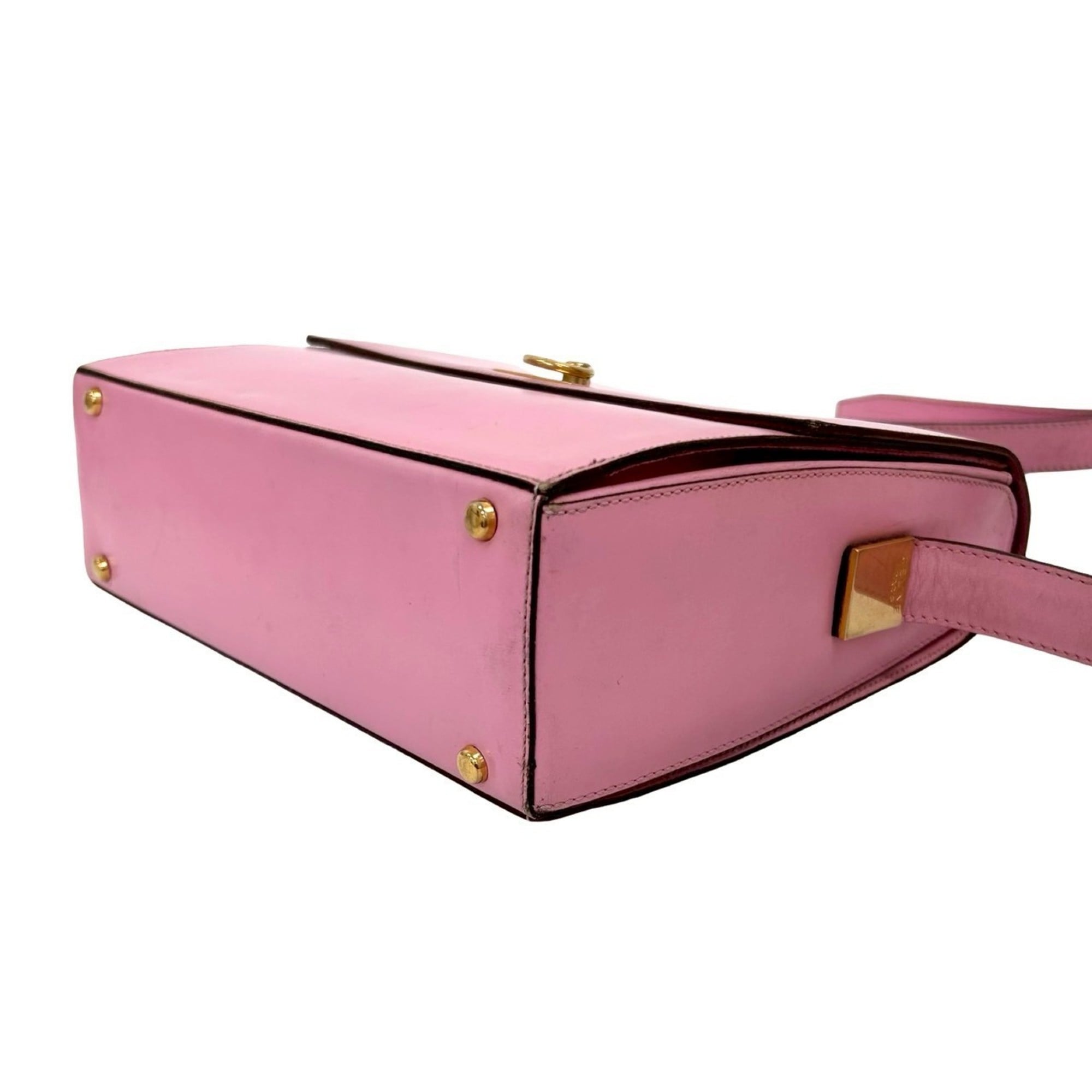 Celine Pink Leather Pochette Shoulder Bag (Pre-Owned)