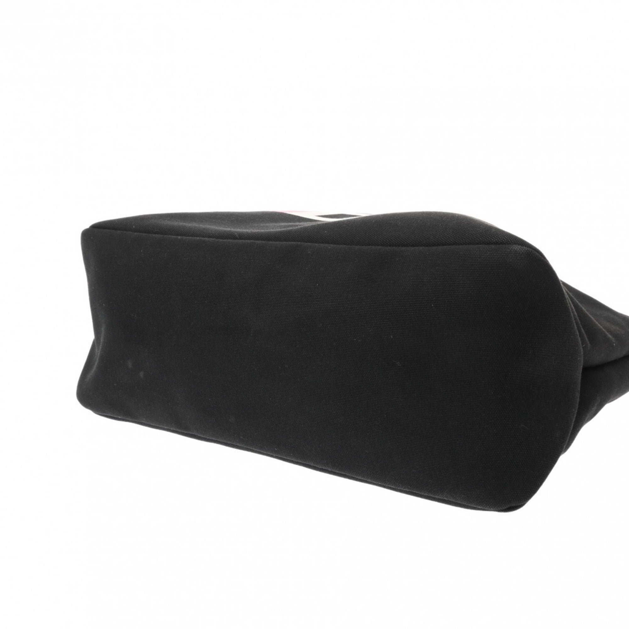 Prada Black Canvas Pouch Tote Bag (Pre-Owned)