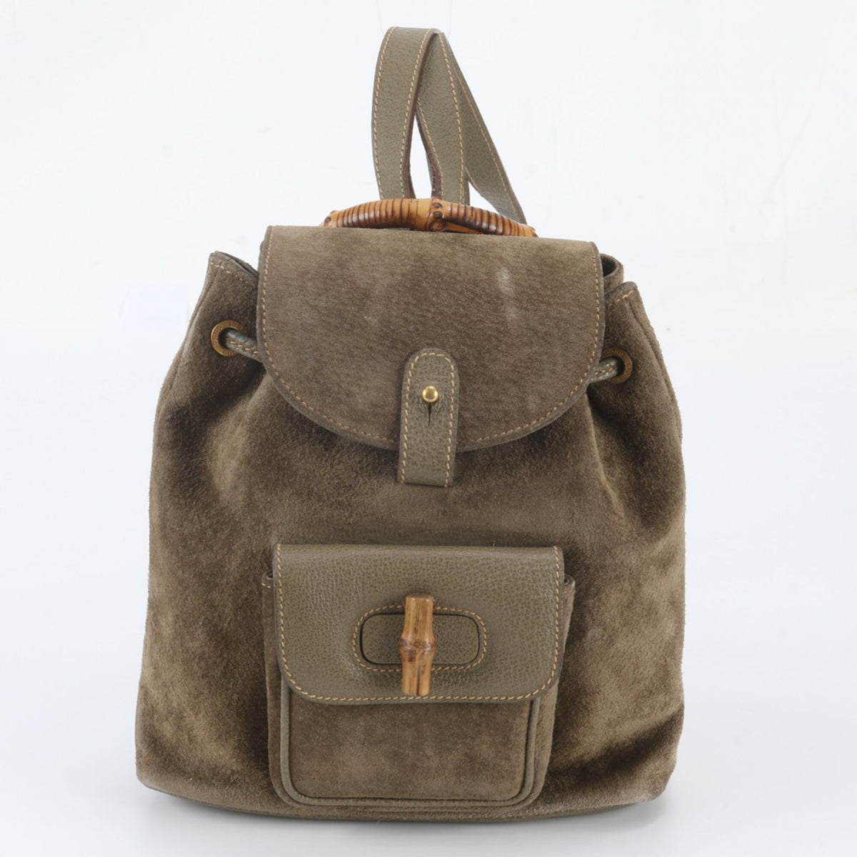 Gucci Brown Leather Backpack (Pre-Owned)