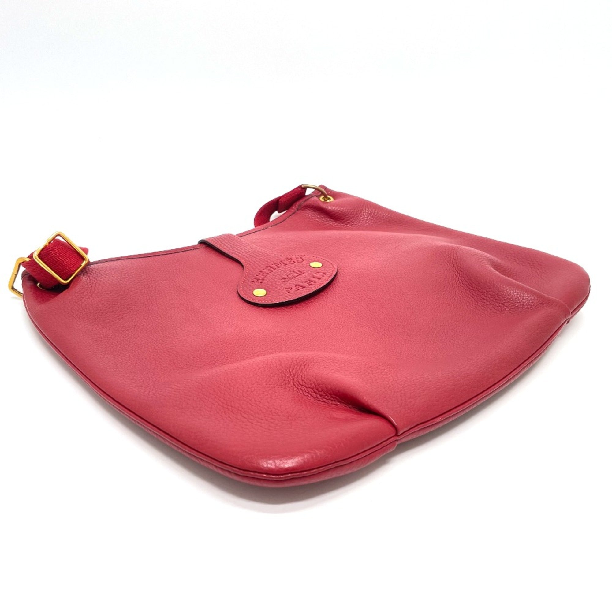 Hermes Red Leather Shoulder Bag (Pre-Owned)