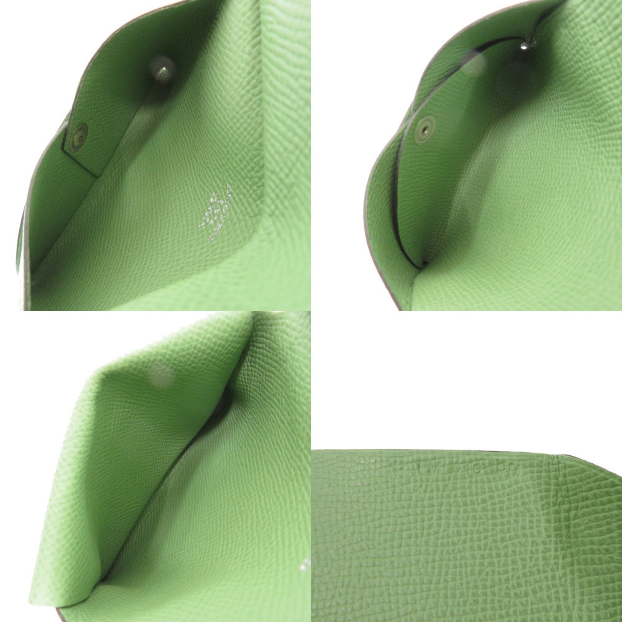 Hermes Green Epsom Leather Coin Purse/Coin Case (Pre-Owned)