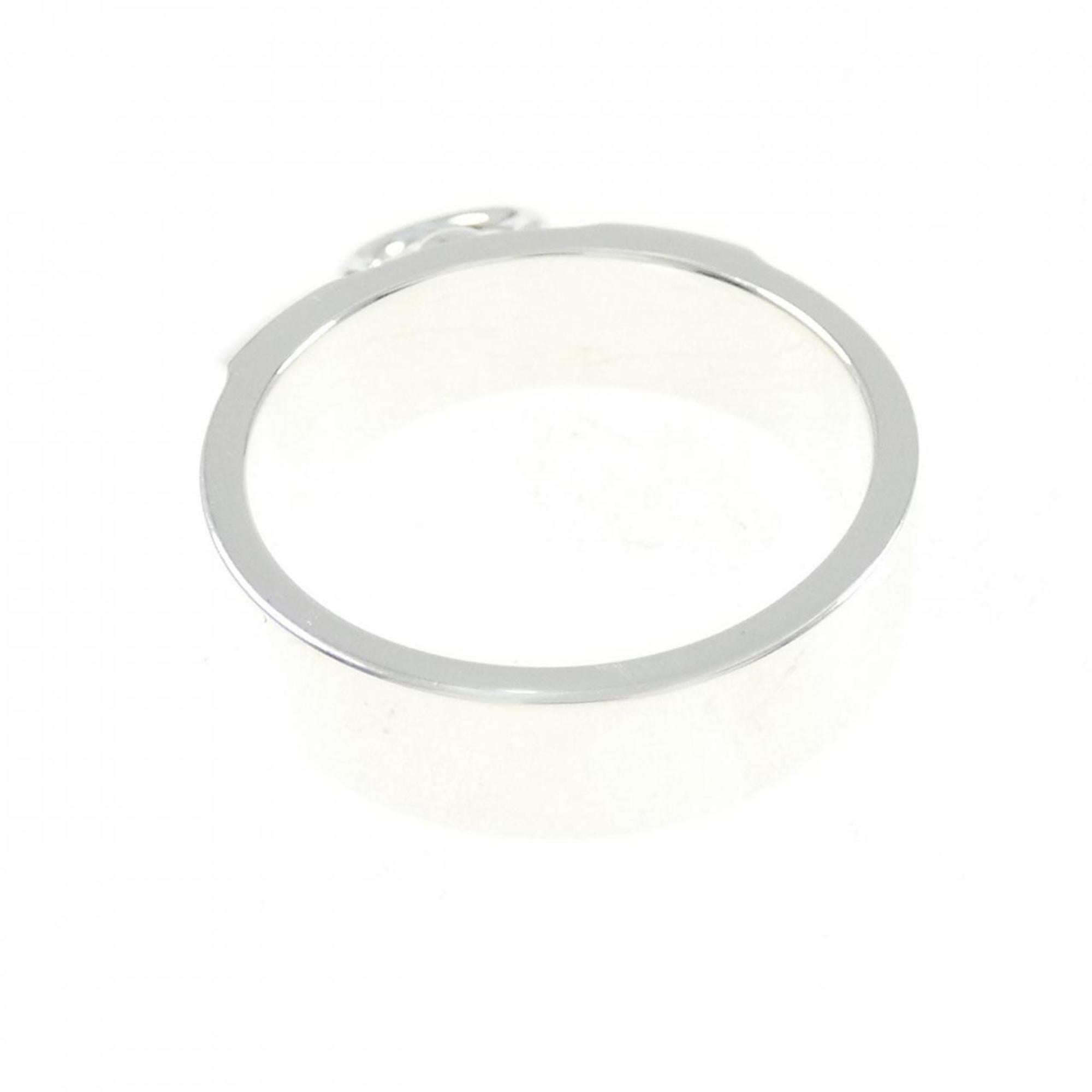 Hermes Collier De Chien Silver 925 Band Ring (Pre-Owned)
