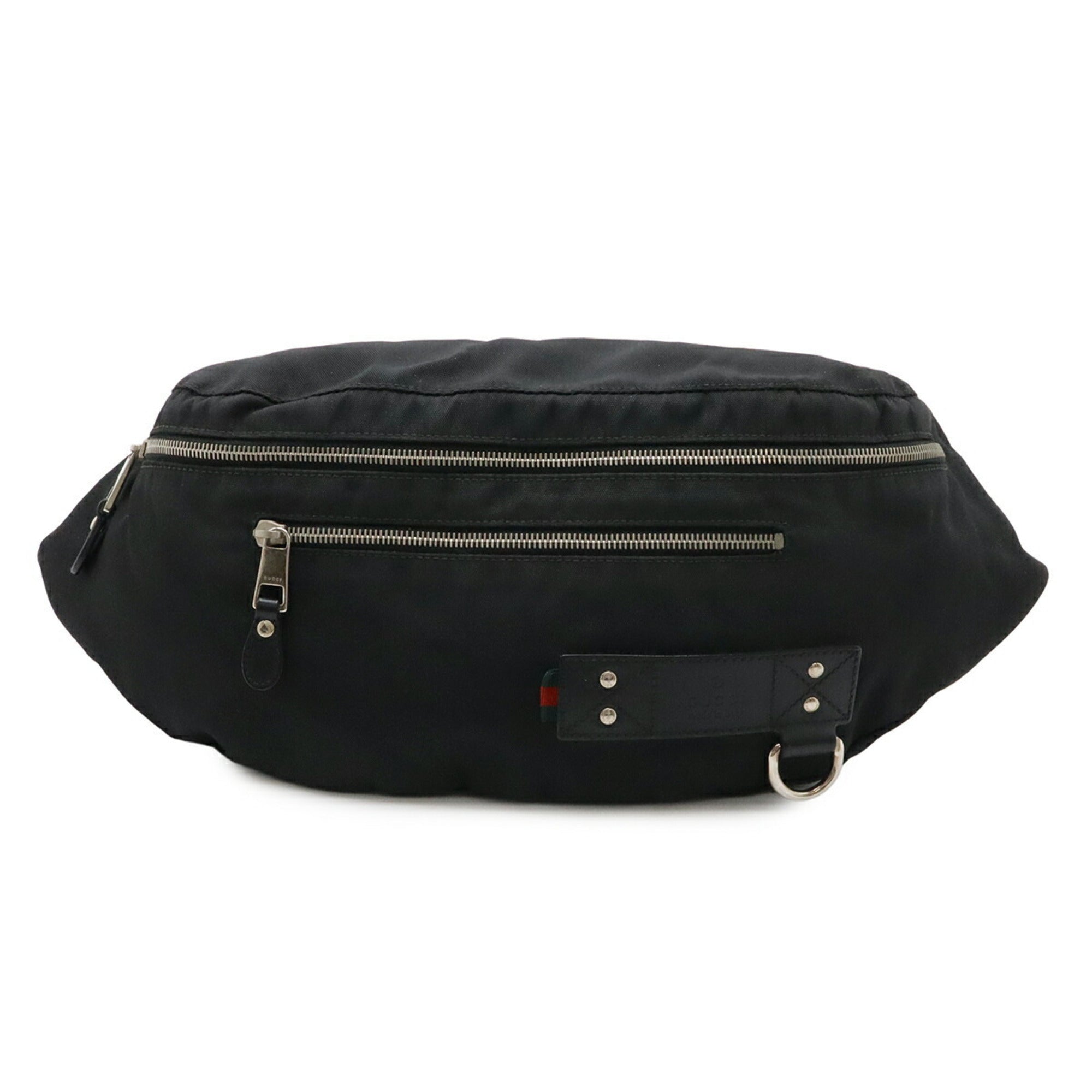 Gucci Black Nylon Canvas Sling Bag (Pre-Owned)