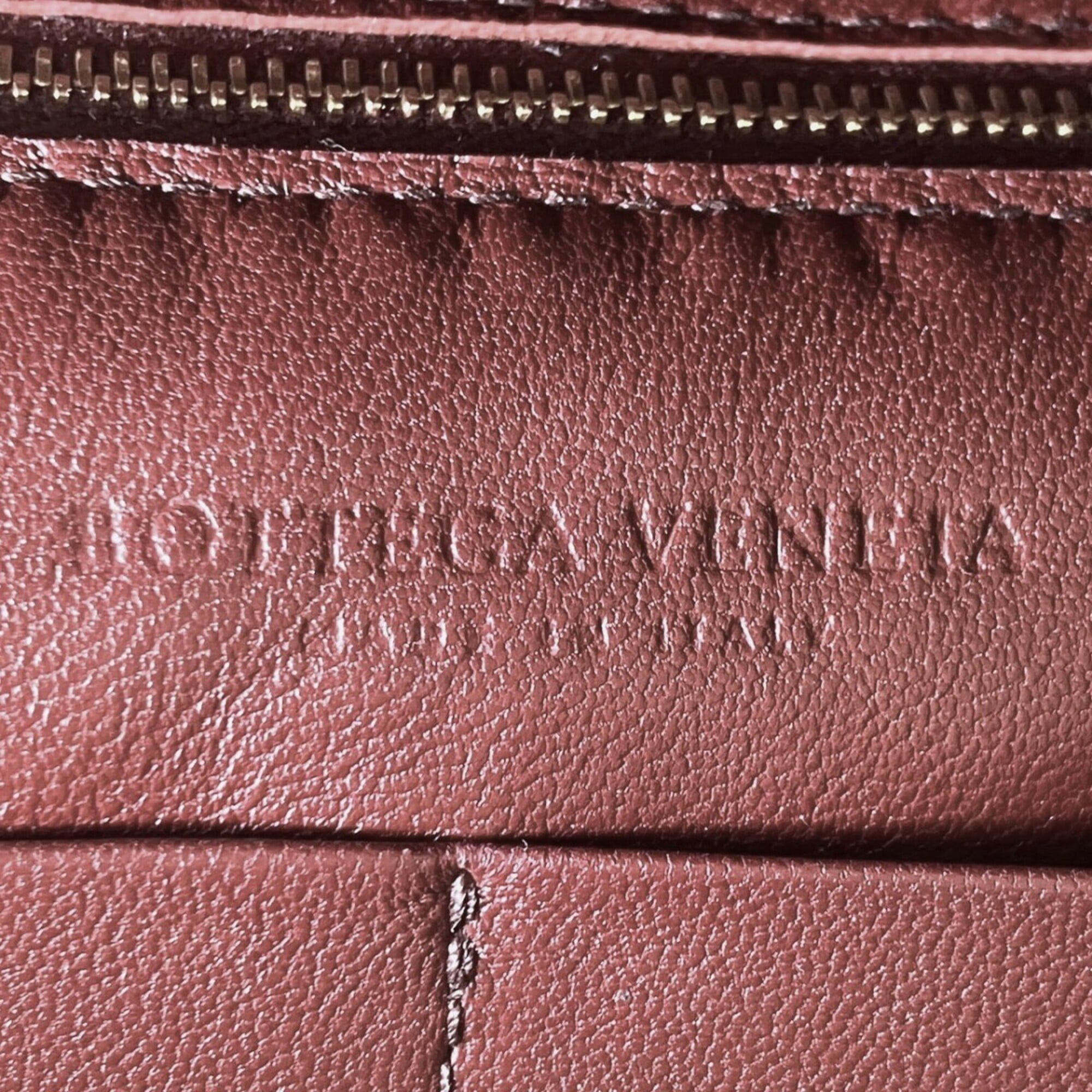 Bottega Veneta Bordeaux Leather Tote Bag (Pre-Owned)