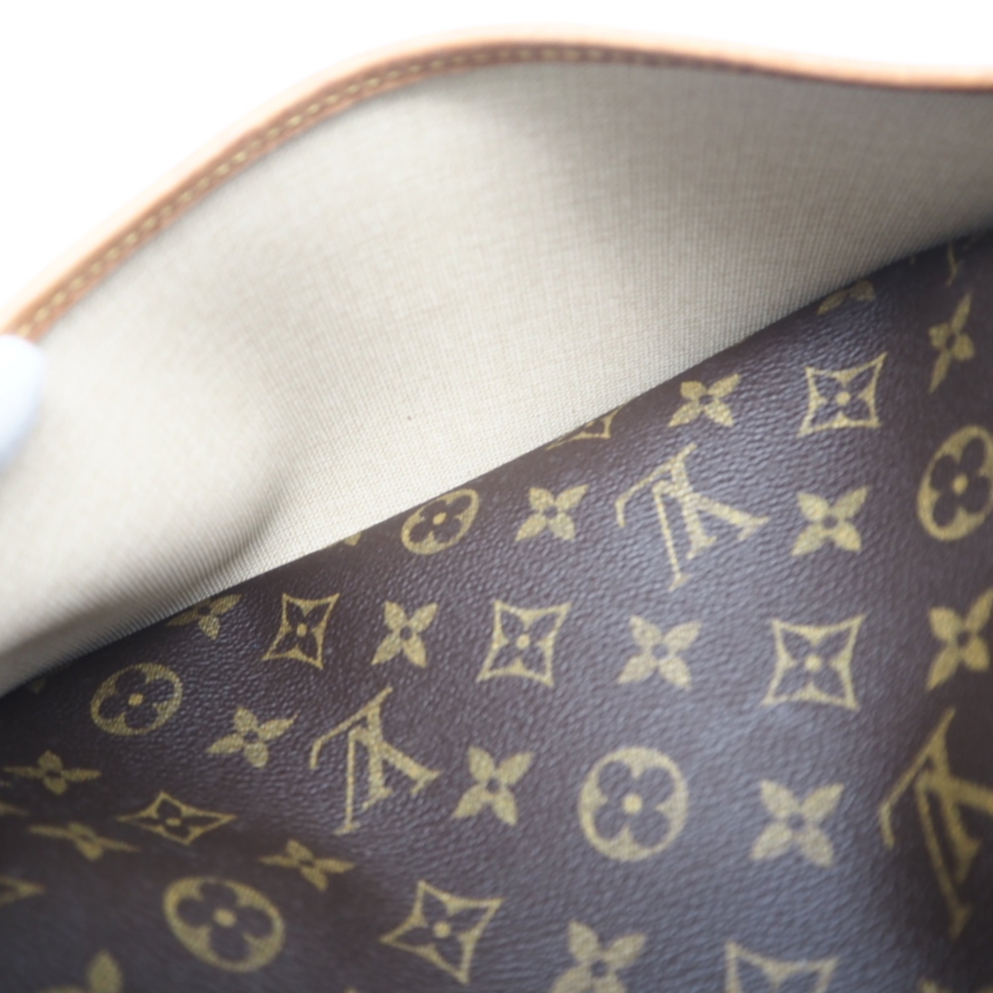 Louis Vuitton Brown Coated Canvas Leather Handbag (Pre-Owned)