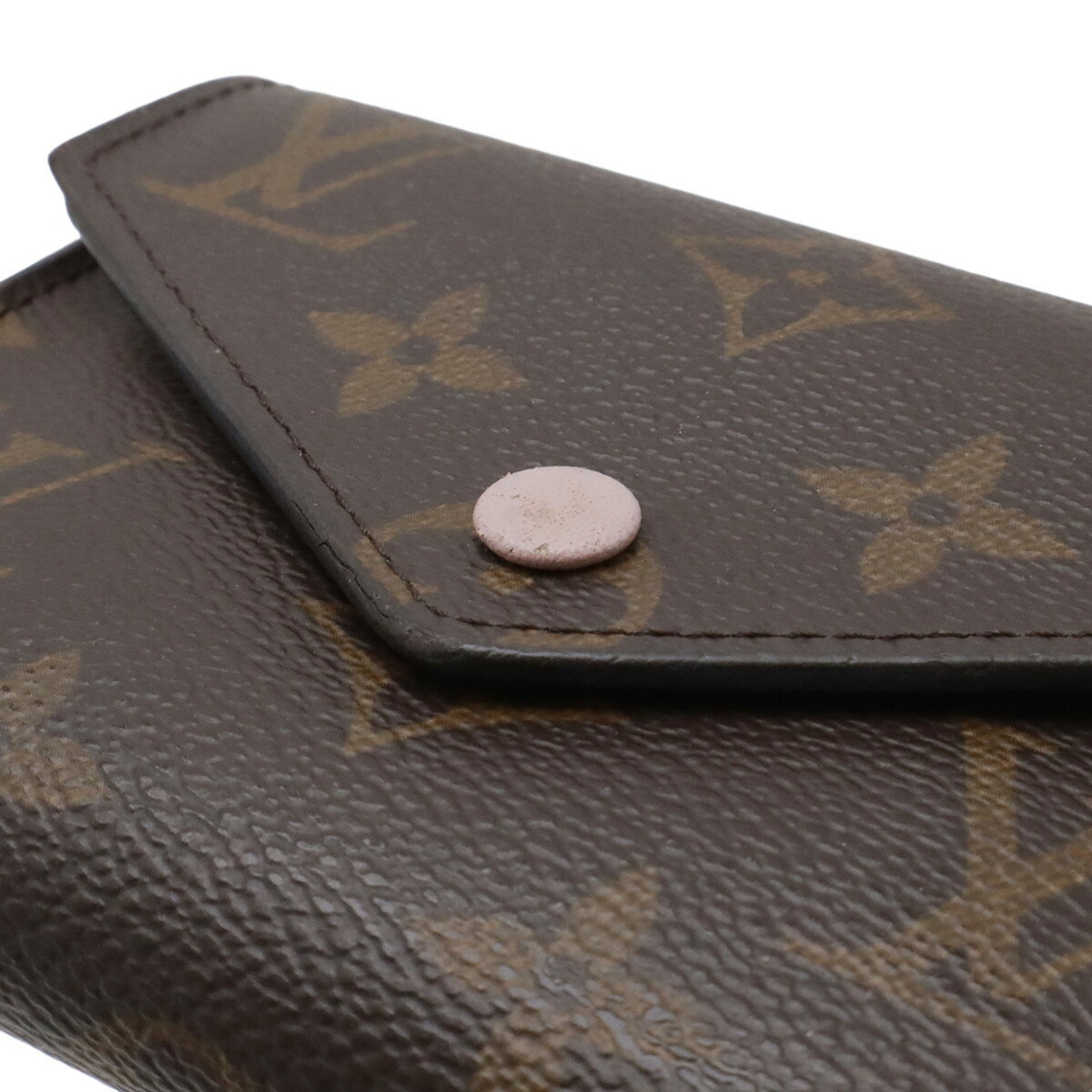 Louis Vuitton Monogram Pink Rose Ballerine White Monogram Wallet (Tri-Fold) (Pre-Owned)